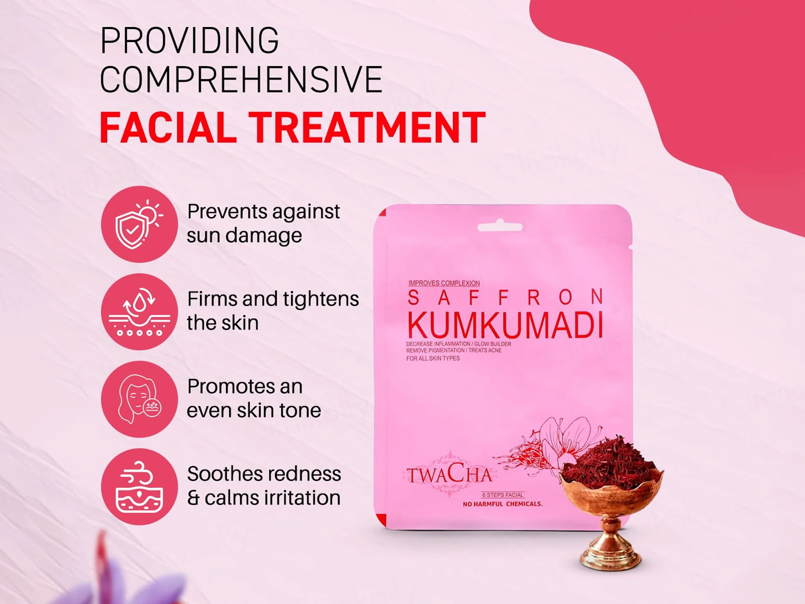 TWACHA Saffron Kumkumadi Facial Kit - Image 5