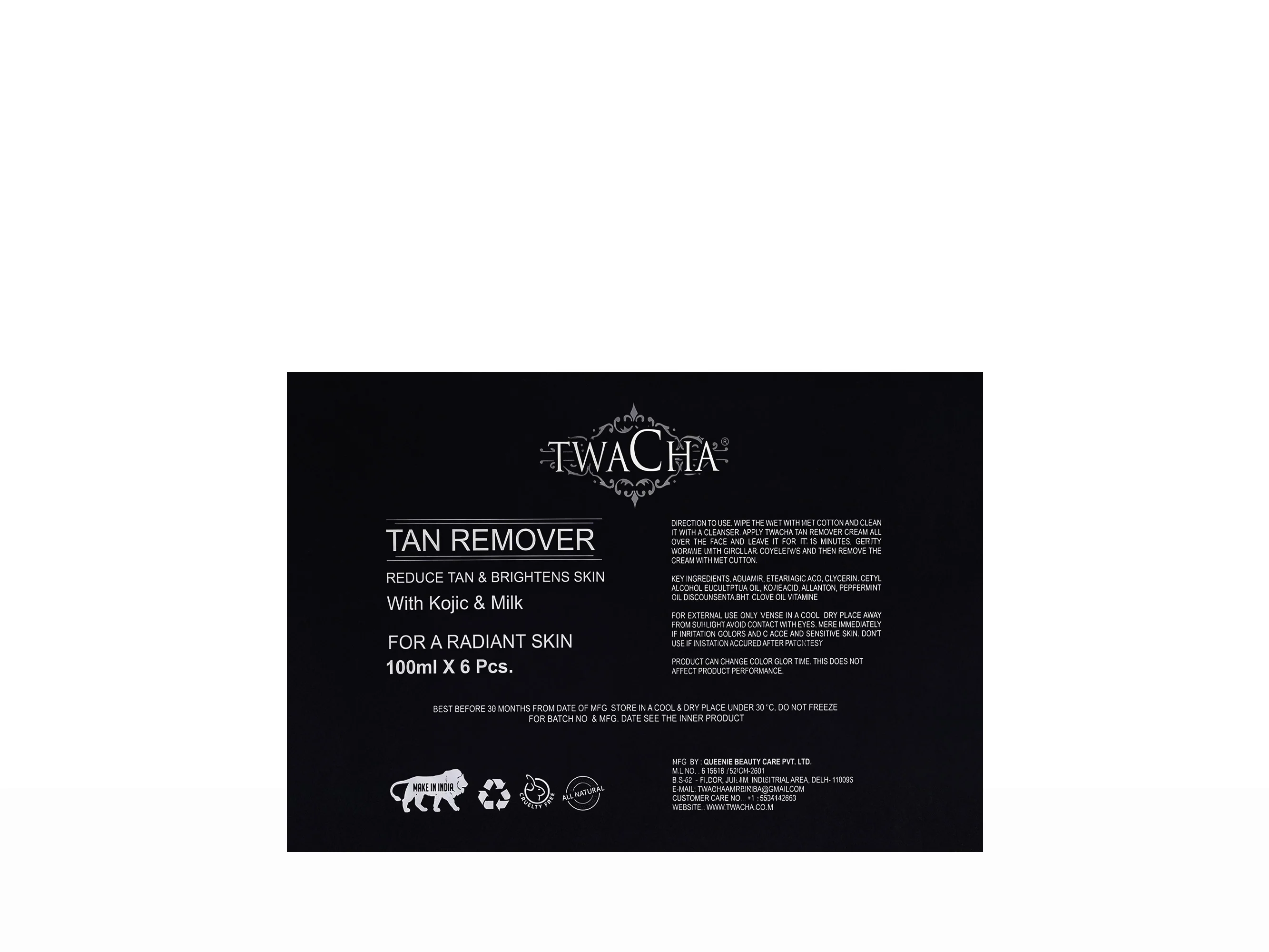 TWACHA Tan Remover Skin Brightening Cream - Image 9