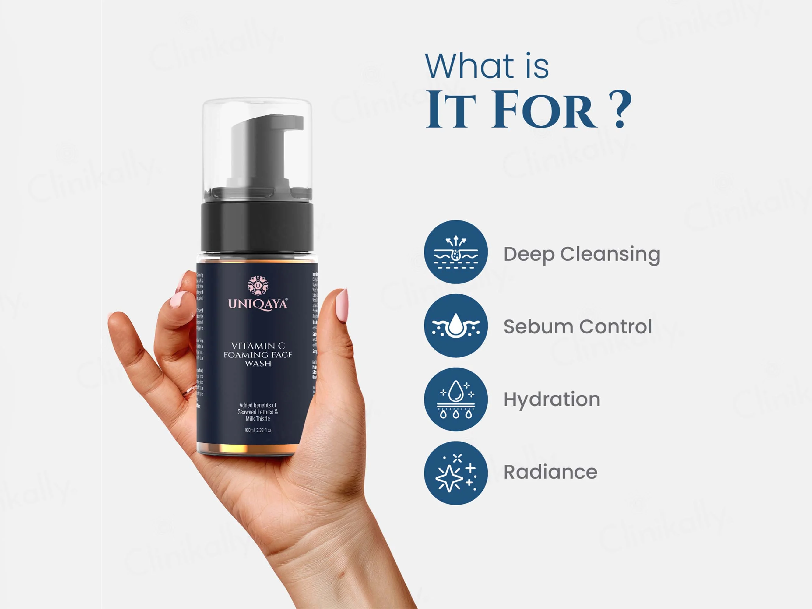 Uniqaya Vitamin C Foaming Face Wash - Image 4