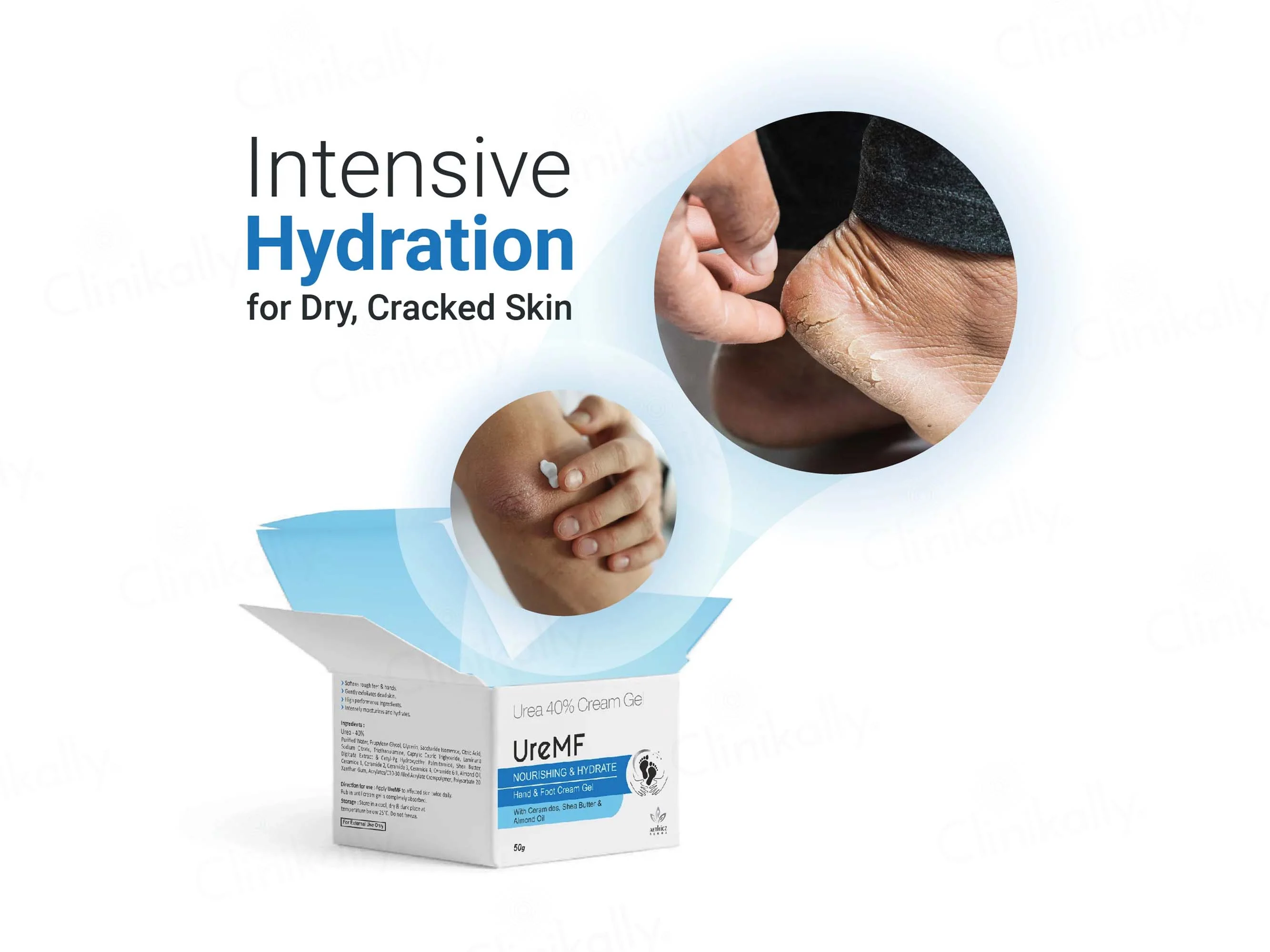 UreMF 40% Urea Hand & Foot Cream Gel - Image 2