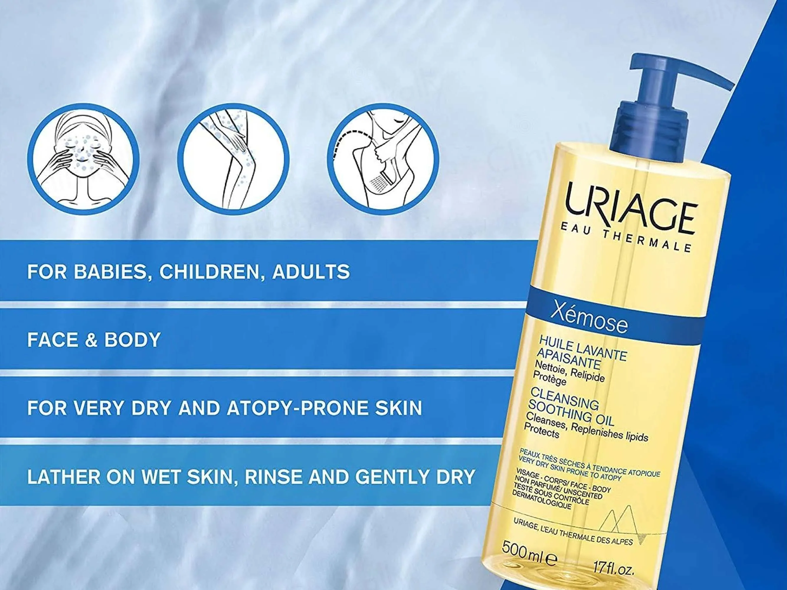 Uriage Xemose Cleansing Soothing Oil - Image 3