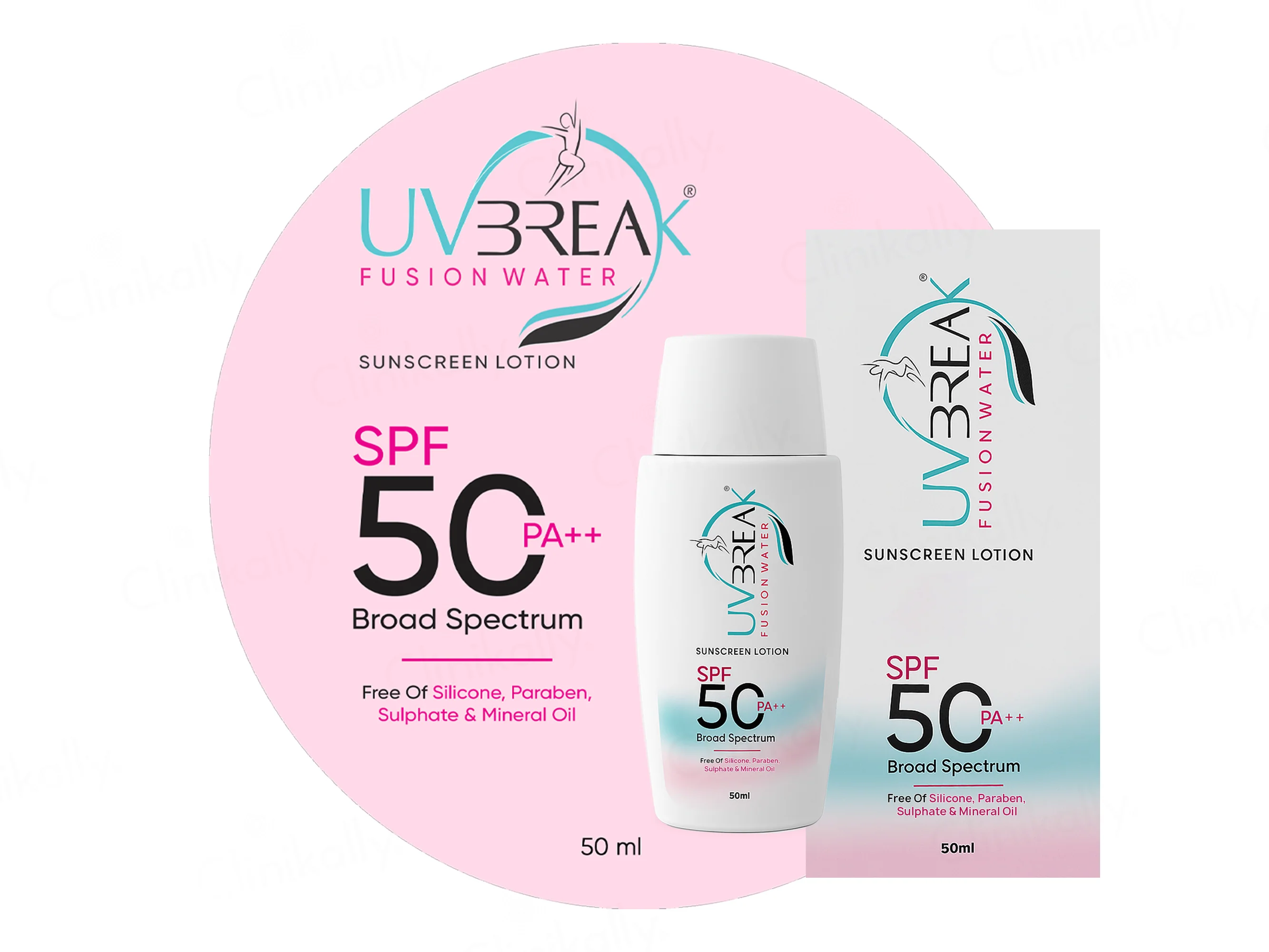 UV Break Fusion Water Sunscreen Lotion SPF 50 PA++ - Image 4