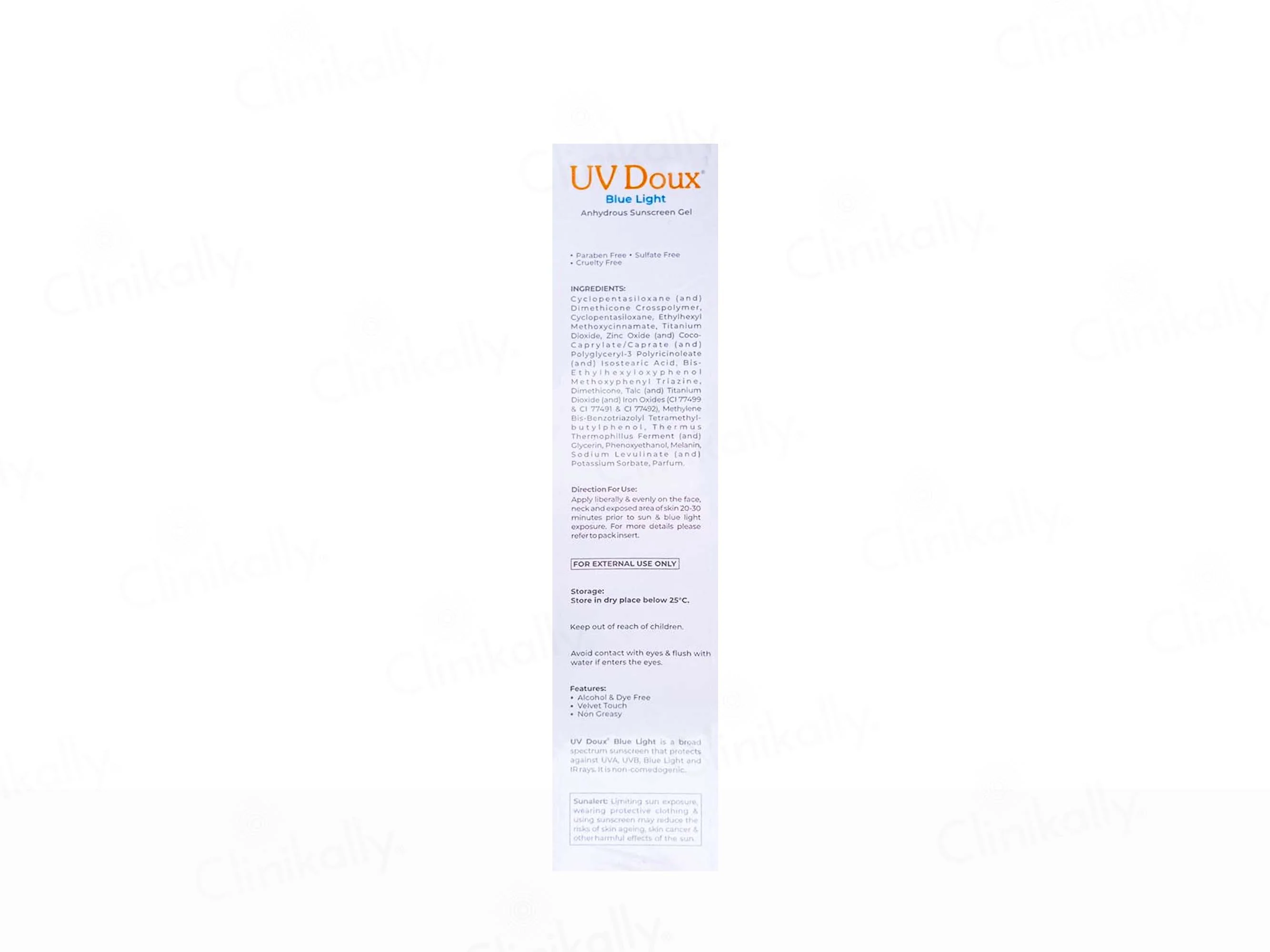UV Doux Blue Light Anhydrous Sunscreen Gel SPF 50 PA+++ - Image 2