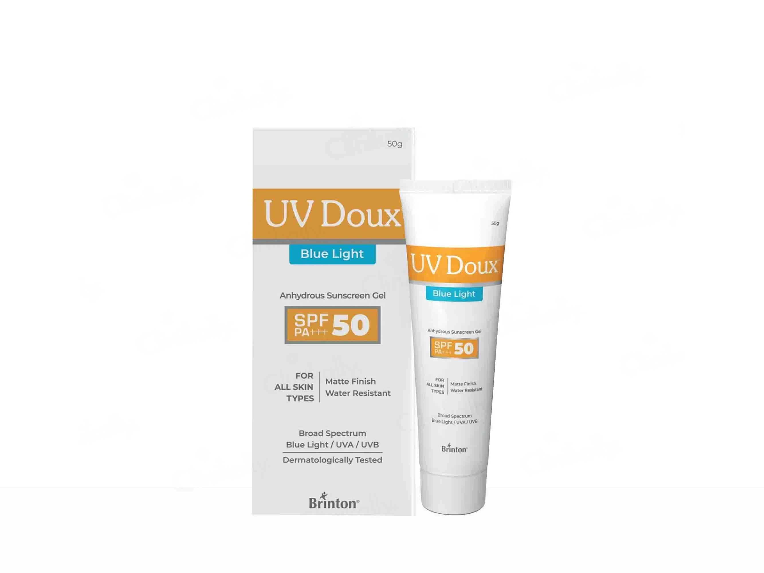 UV Doux Blue Light Anhydrous Sunscreen Gel SPF 50 PA+++ - Image 3