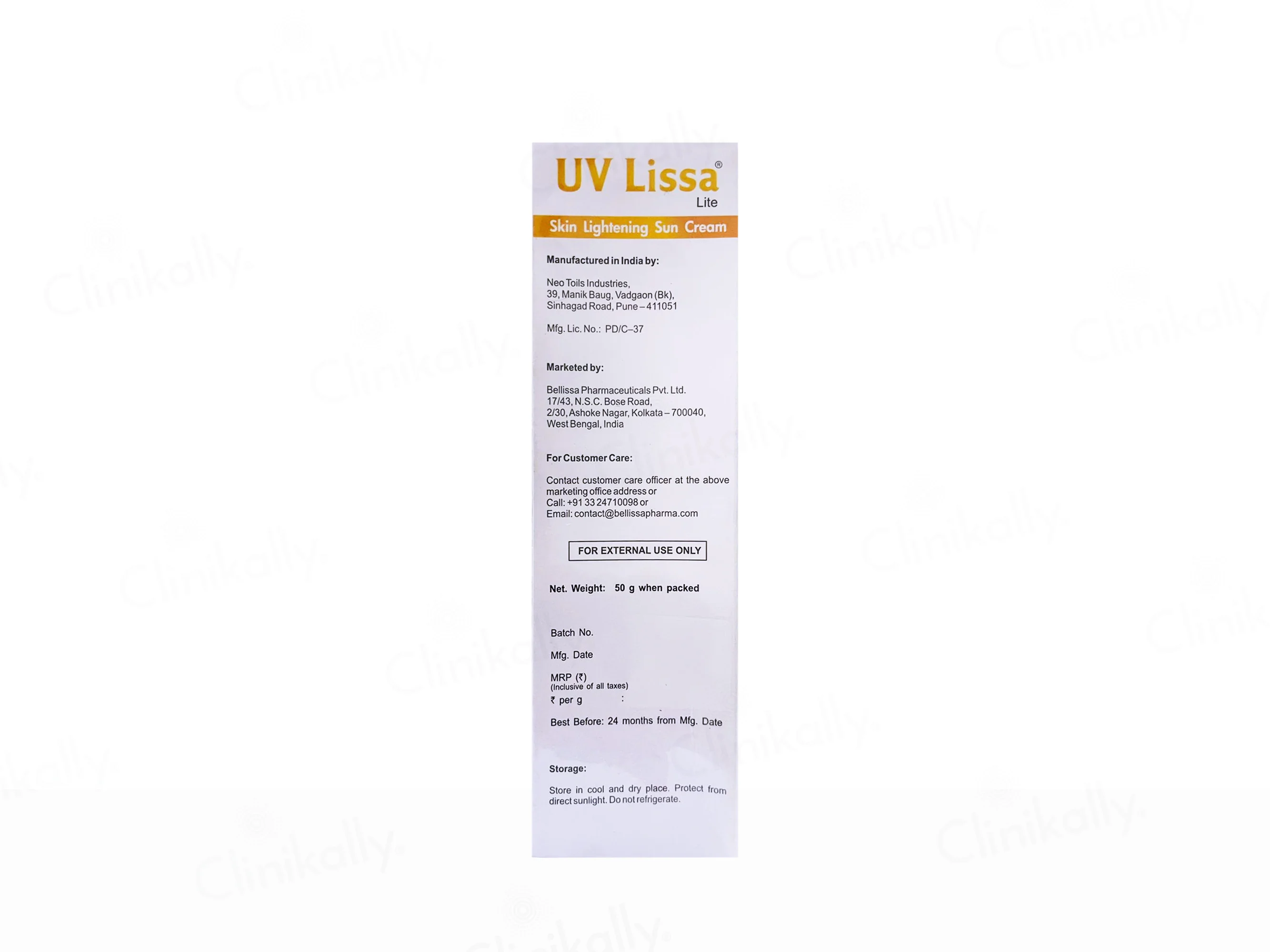 UV Lissa Lite Skin Lightening Sun Cream SPF 30 PA+++ - Image 3
