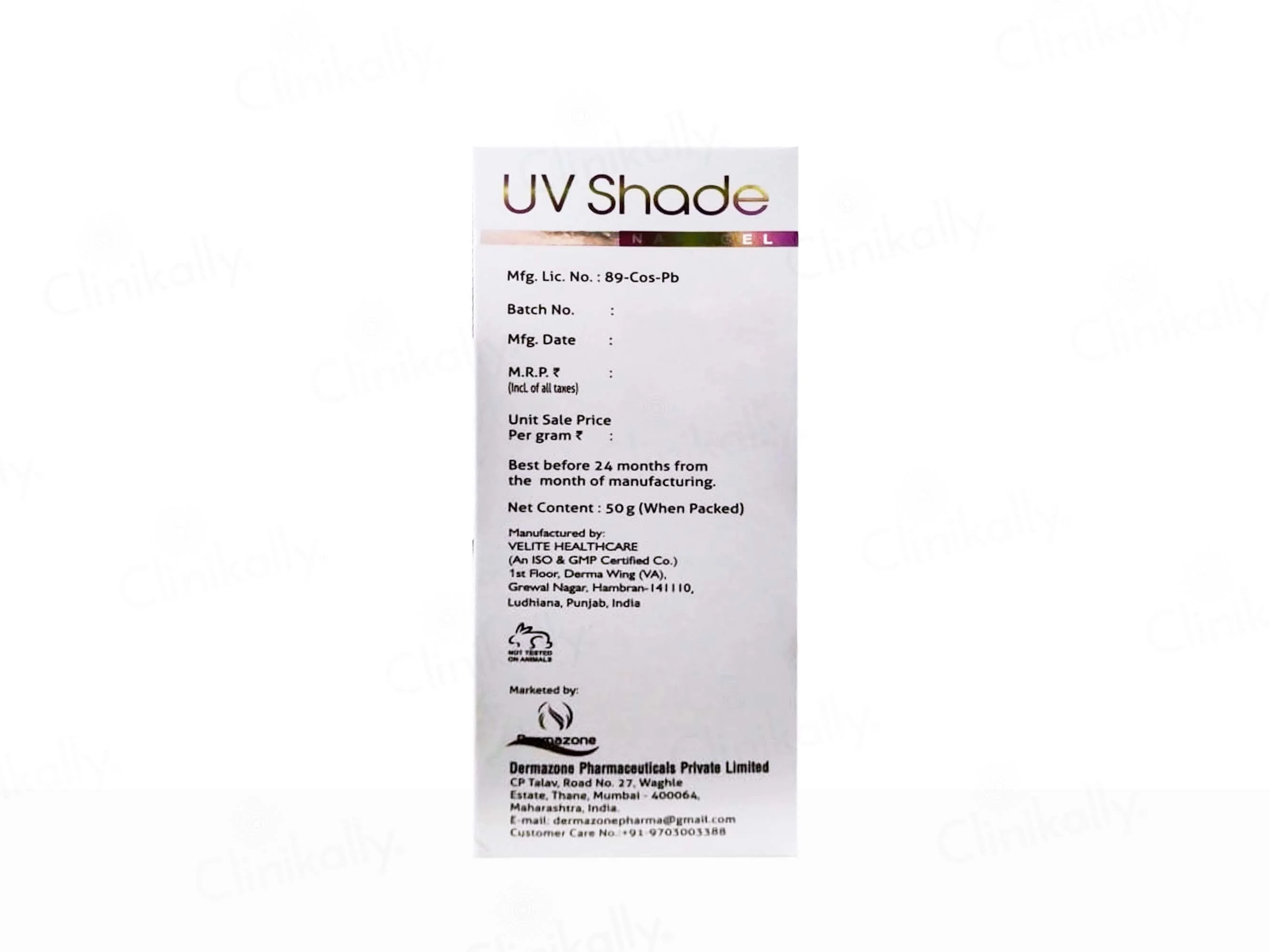 UV Shade Nano Gel Sunscreen SPF 50+ PA+++ - Image 3