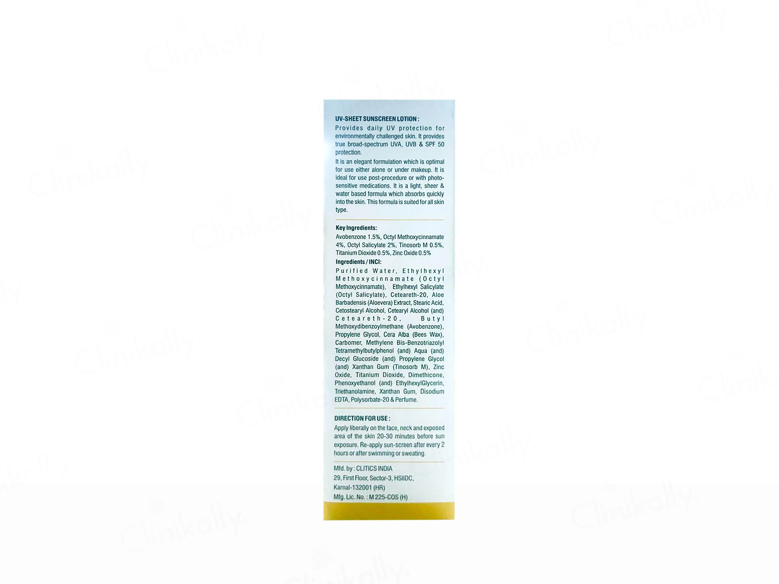 UV Sheet Sunscreen Lotion SPF 50+ PA+++ - Image 3