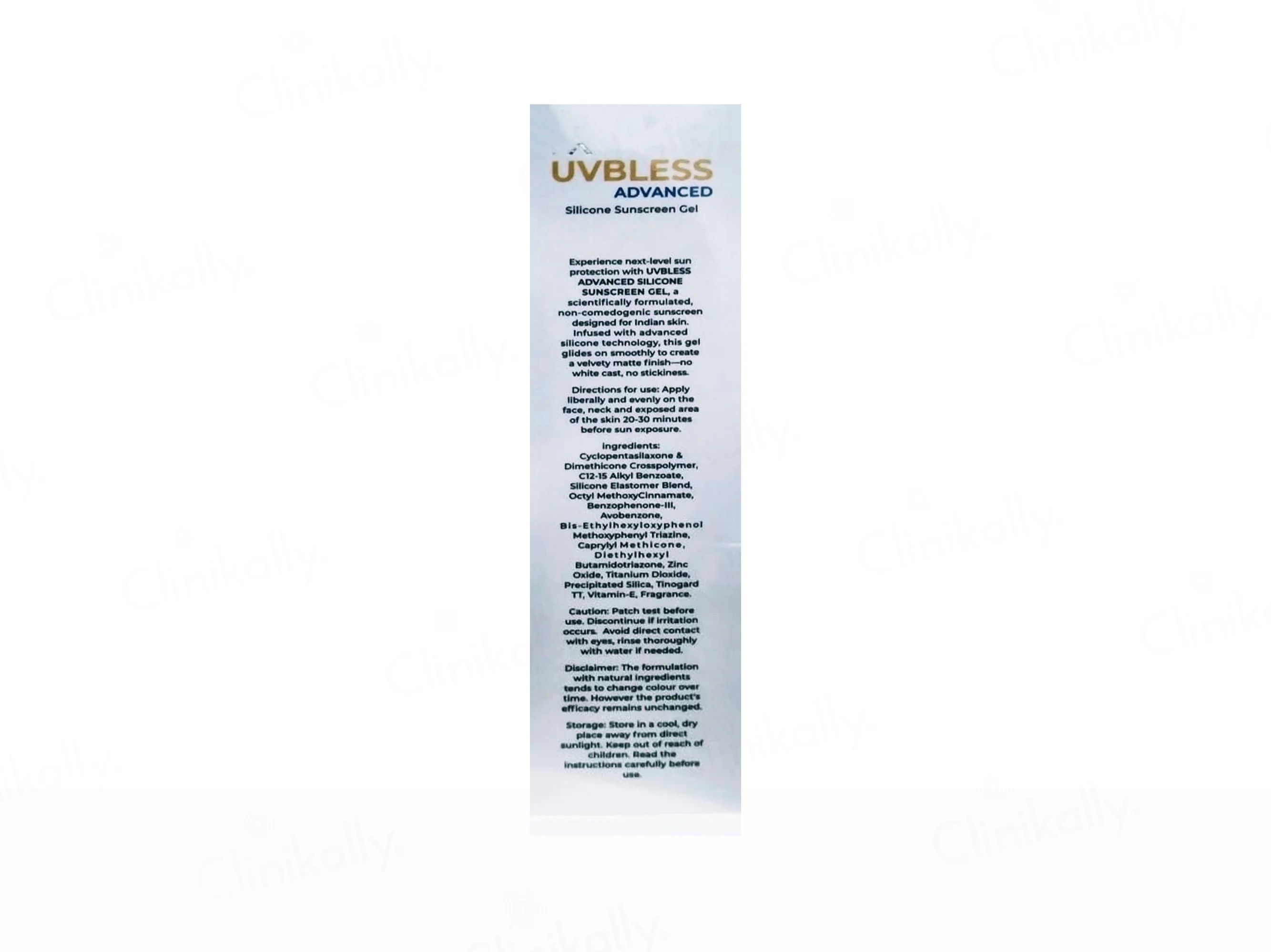 UVBless Advanced Silicone Sunscreen Gel SPF 50+ PA++++ - Image 2