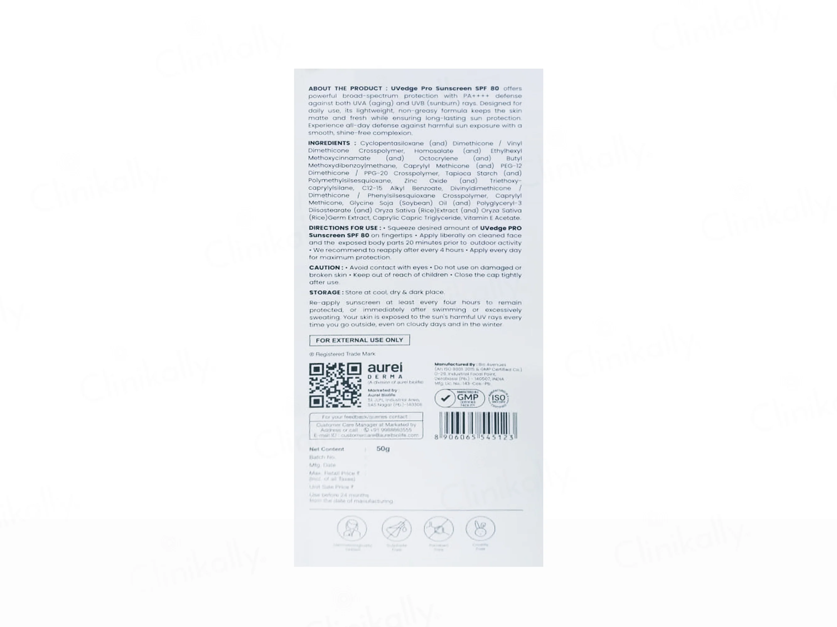 UVedge Pro Ultra Matte Broad Spectrum Sunscreen SPF 80 PA++++ - Image 2