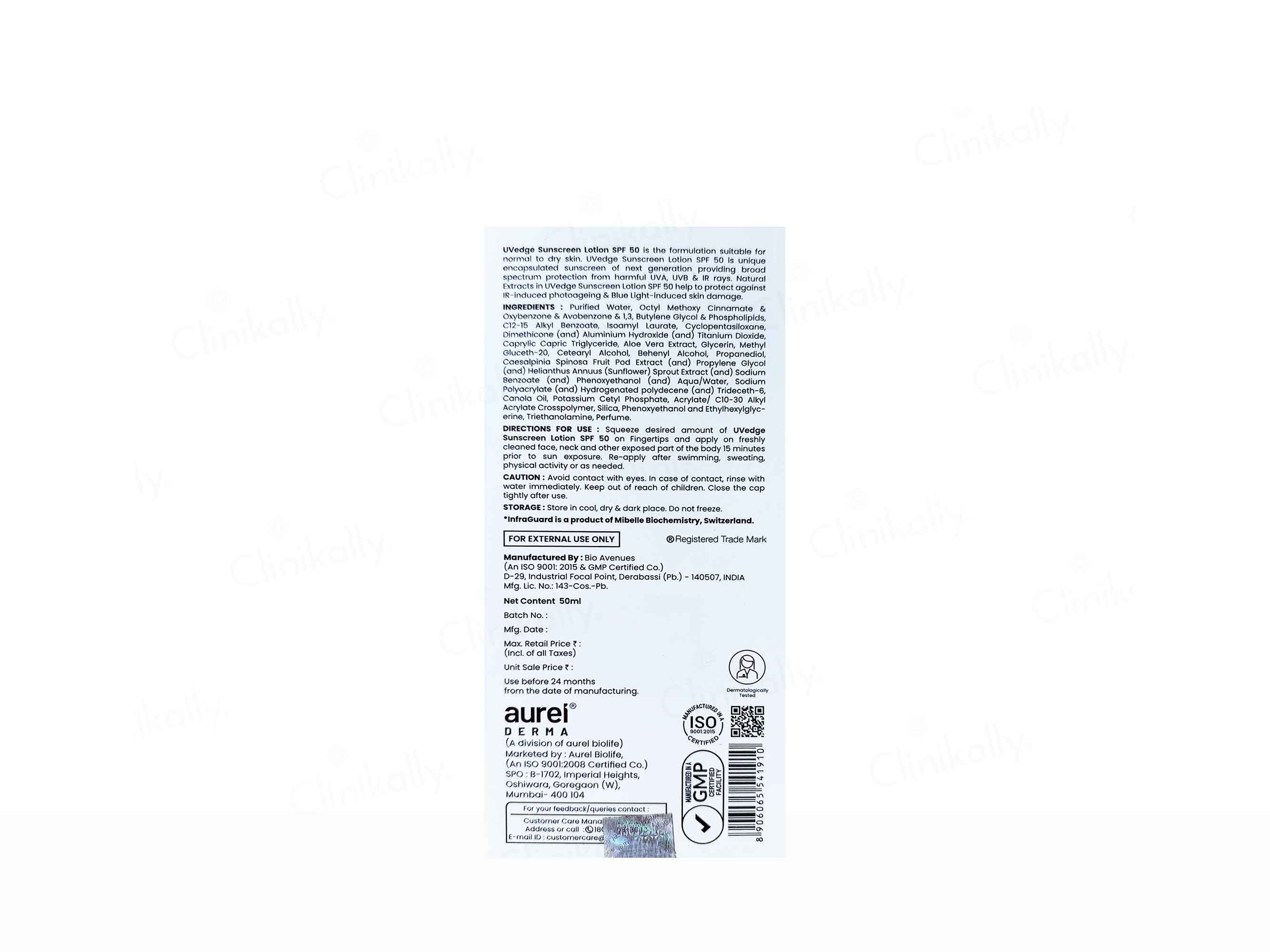 UVedge Sunscreen Lotion SPF 50 PA+++ - Image 3