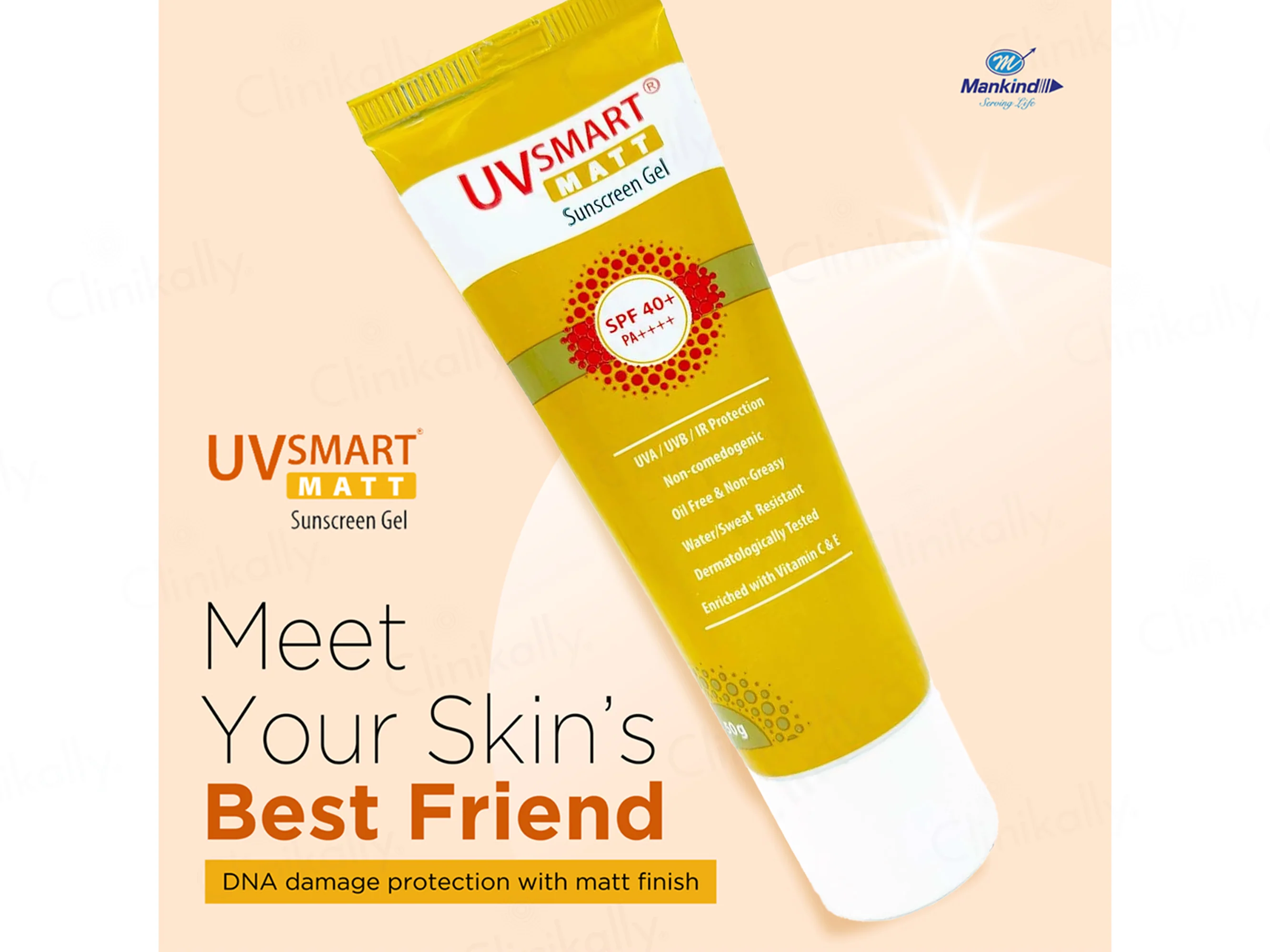 UVsmart Matt Sunscreen Gel SPF 40+/ PA++++ - Image 3