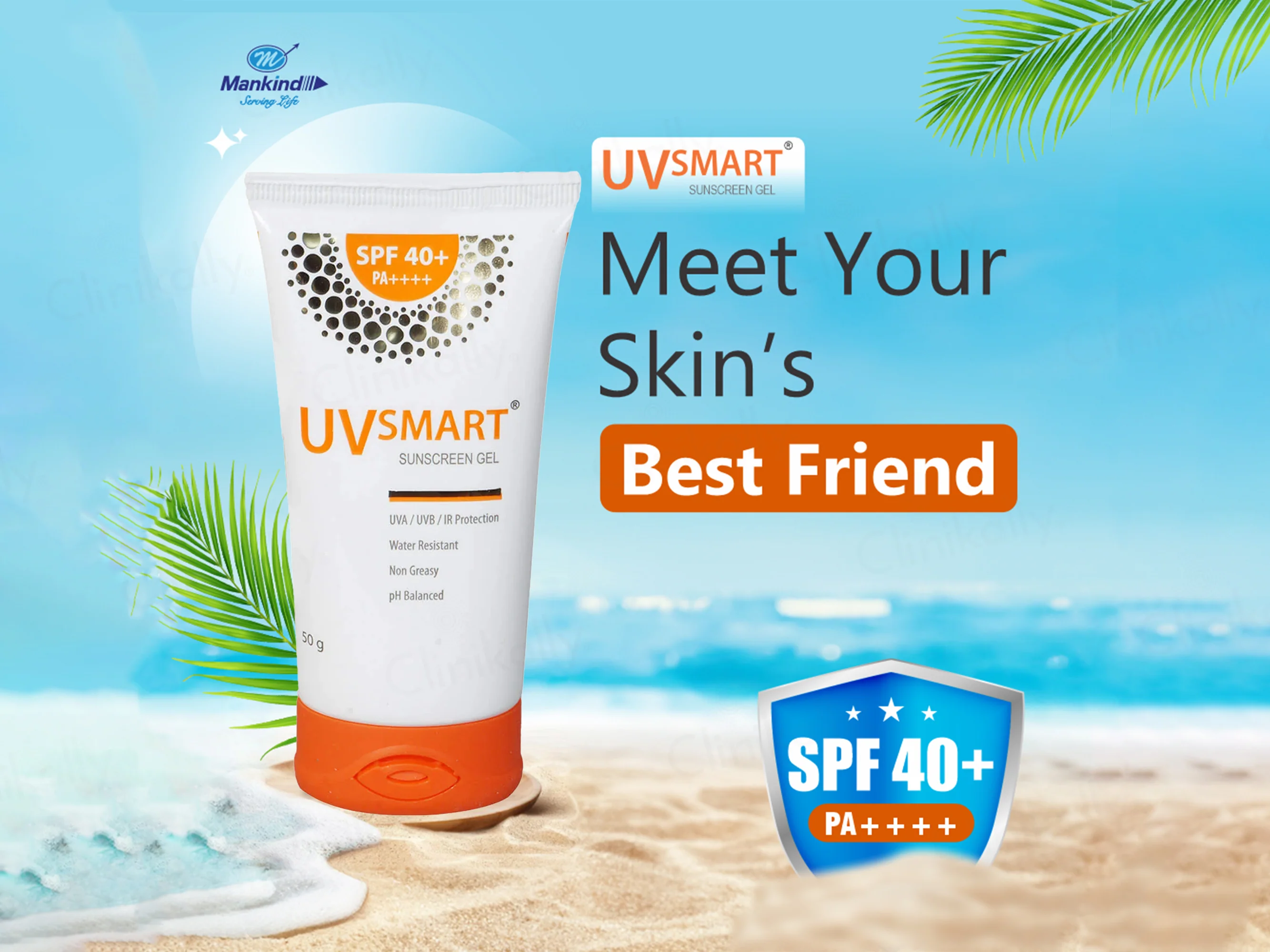 UVsmart Sunscreen SPF 40+ PA++++ Gel - Image 3