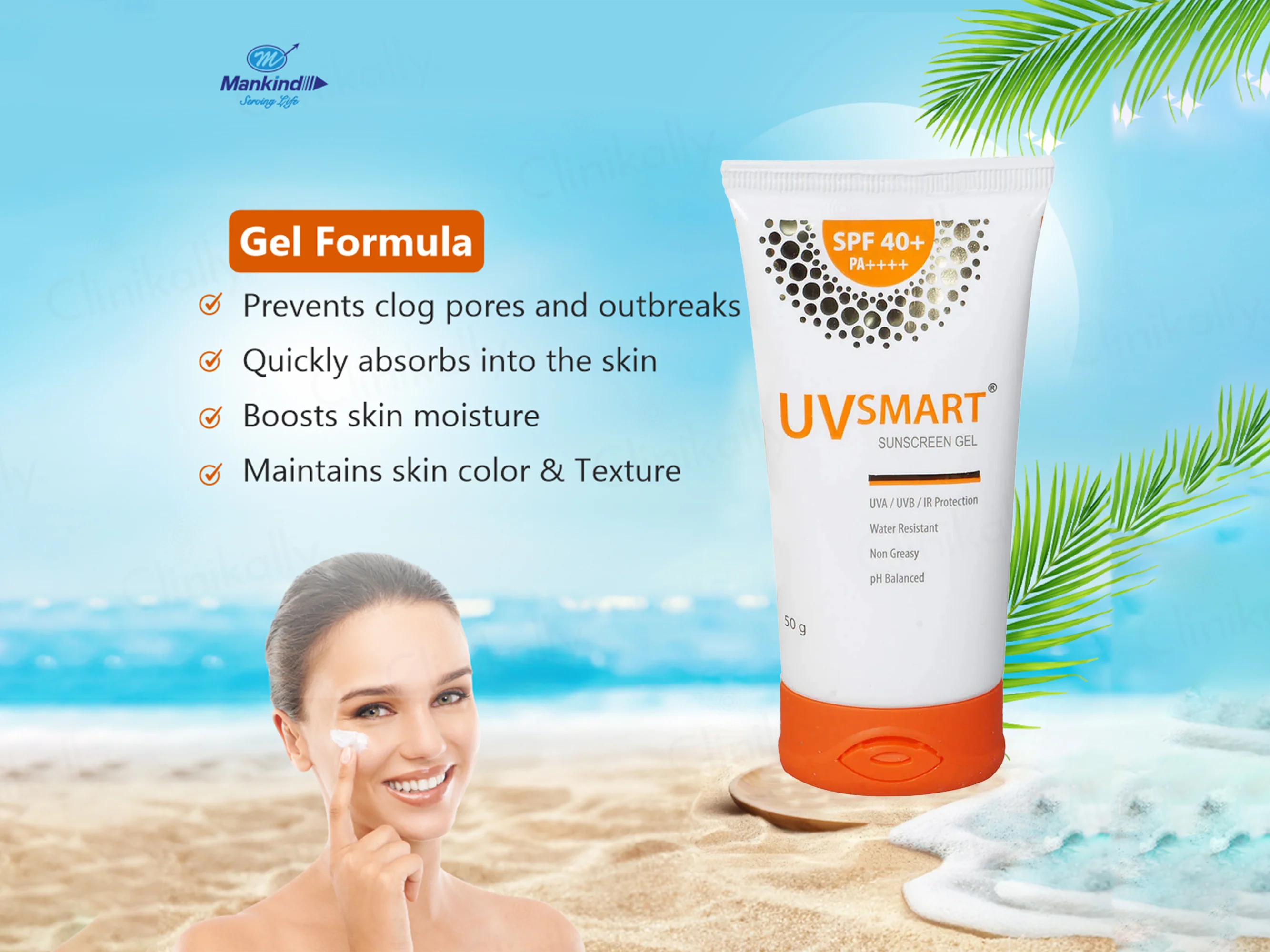 UVsmart Sunscreen SPF 40+ PA++++ Gel - Image 5