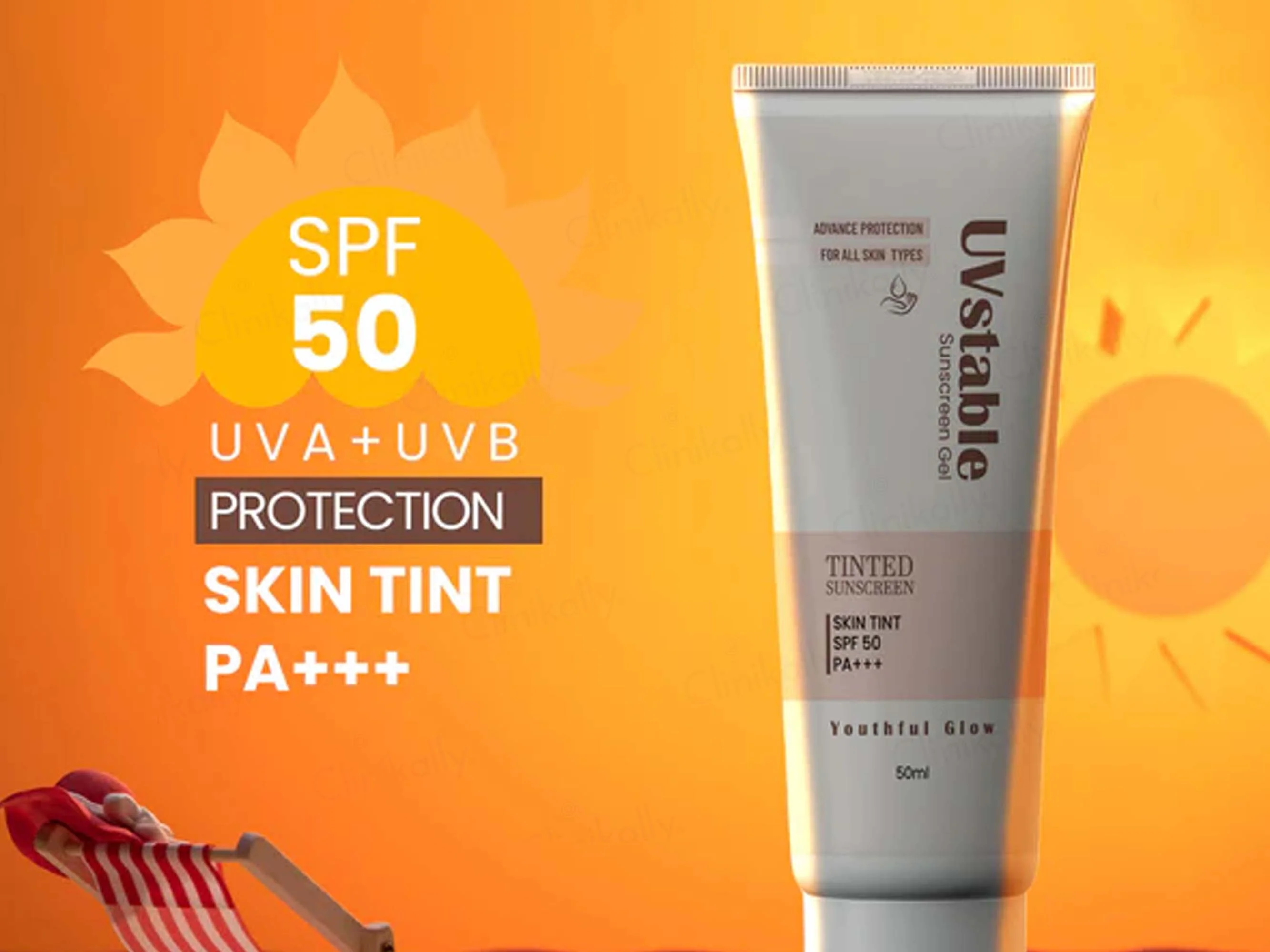 UVstable Tinted Sunscreen Gel SPF 50 PA+++ - Image 2