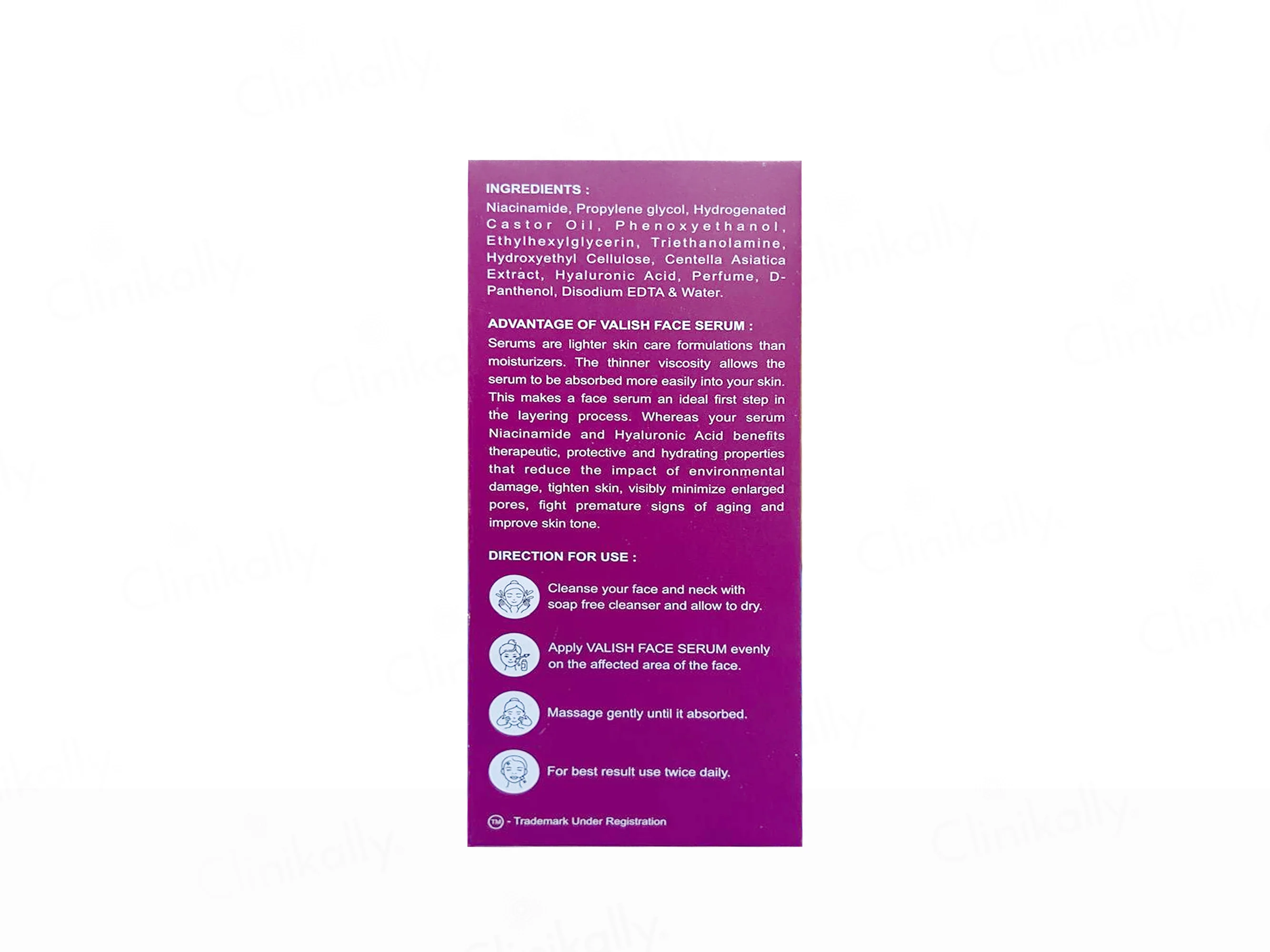 Valish Niacinamide & Hyaluronic Acid Face Serum - Image 2