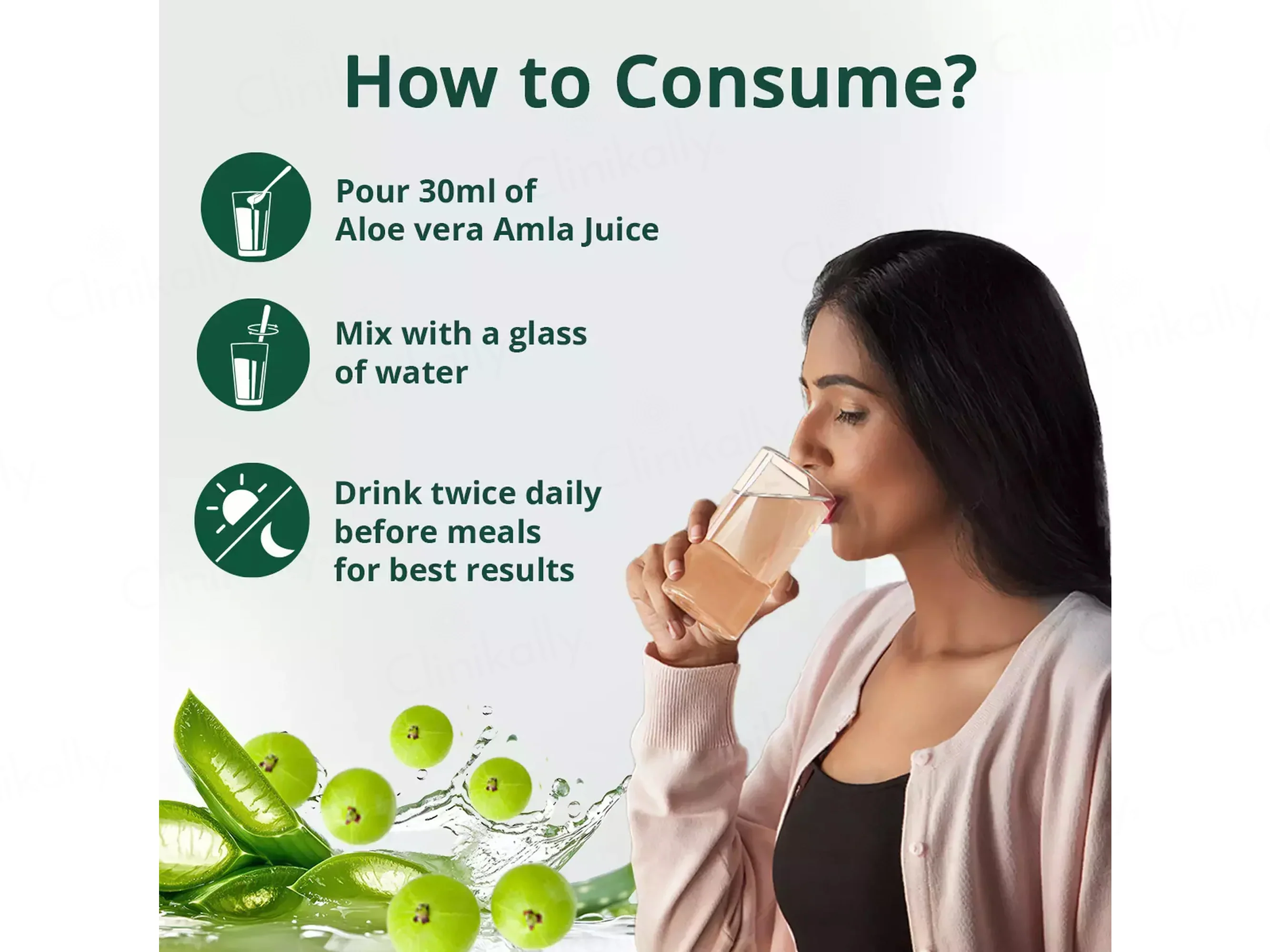 Vansaar 45+ Aloe Vera Amla Supplement Juice For Glowing Skin & Strong Hair - Image 6