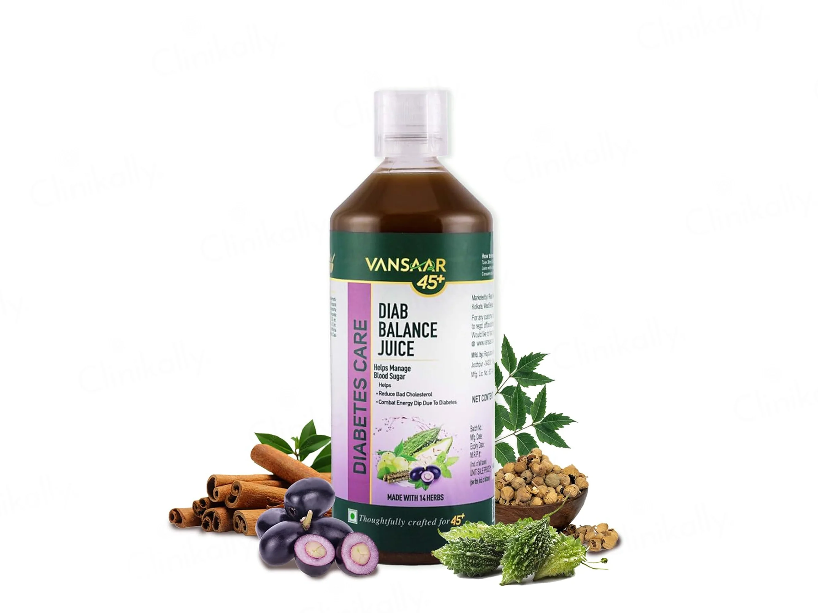 Vansaar 45+ Diabetic Care Diab Balance Supplement Juice - Image 3