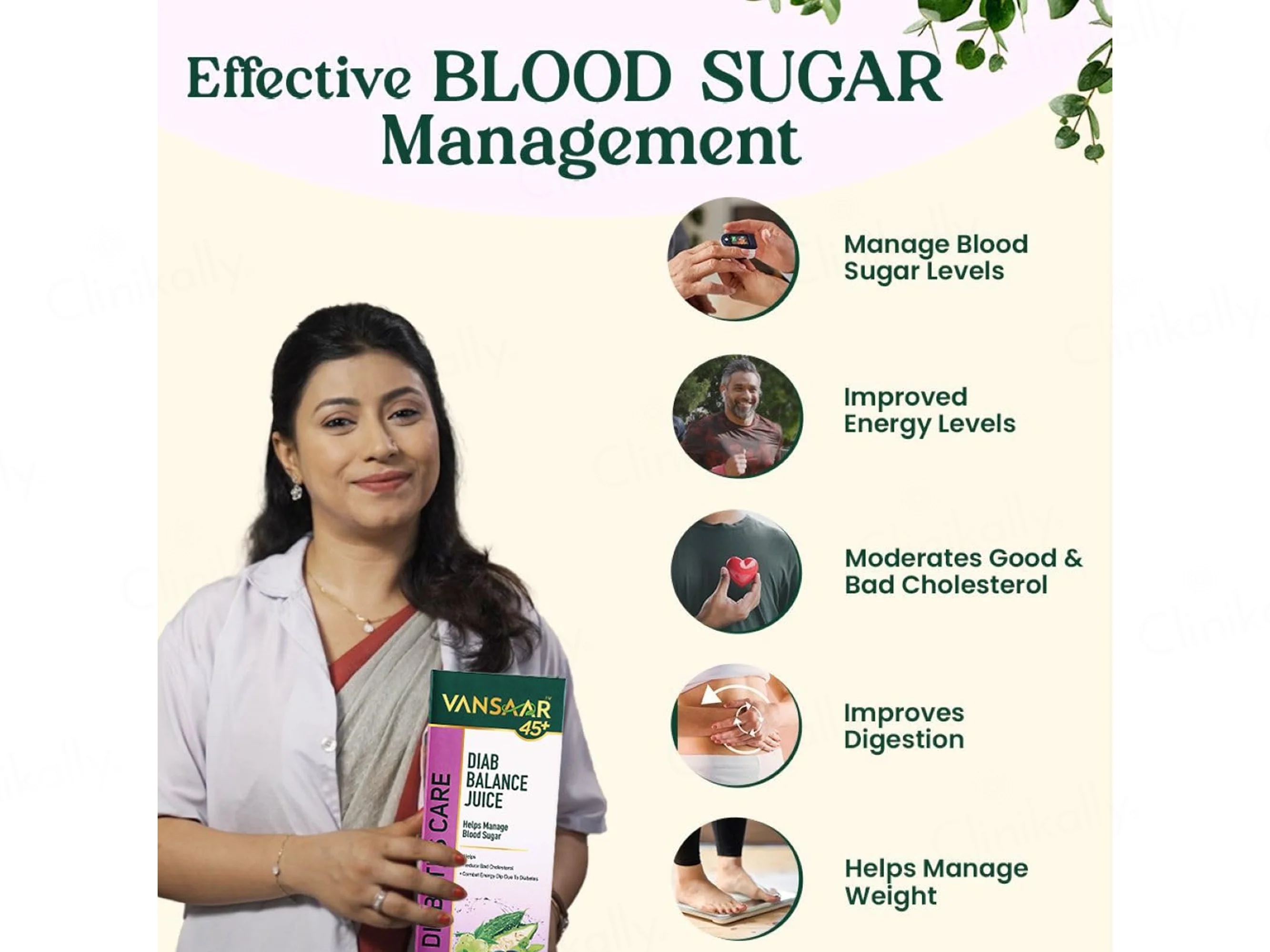 Vansaar 45+ Diabetic Care Diab Balance Supplement Juice - Image 5