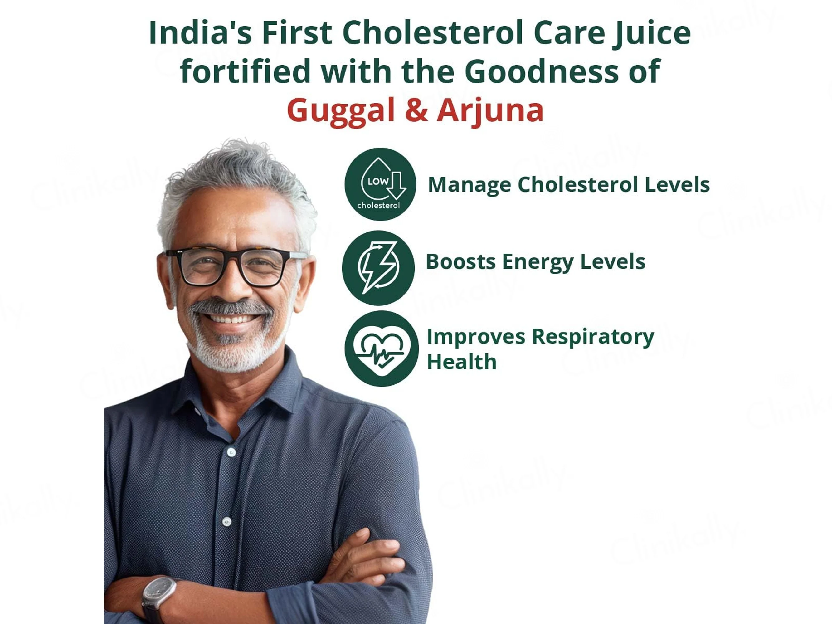 Vansaar 45+ Healthy Heart Cholesterol Balance Supplement Juice - Image 2