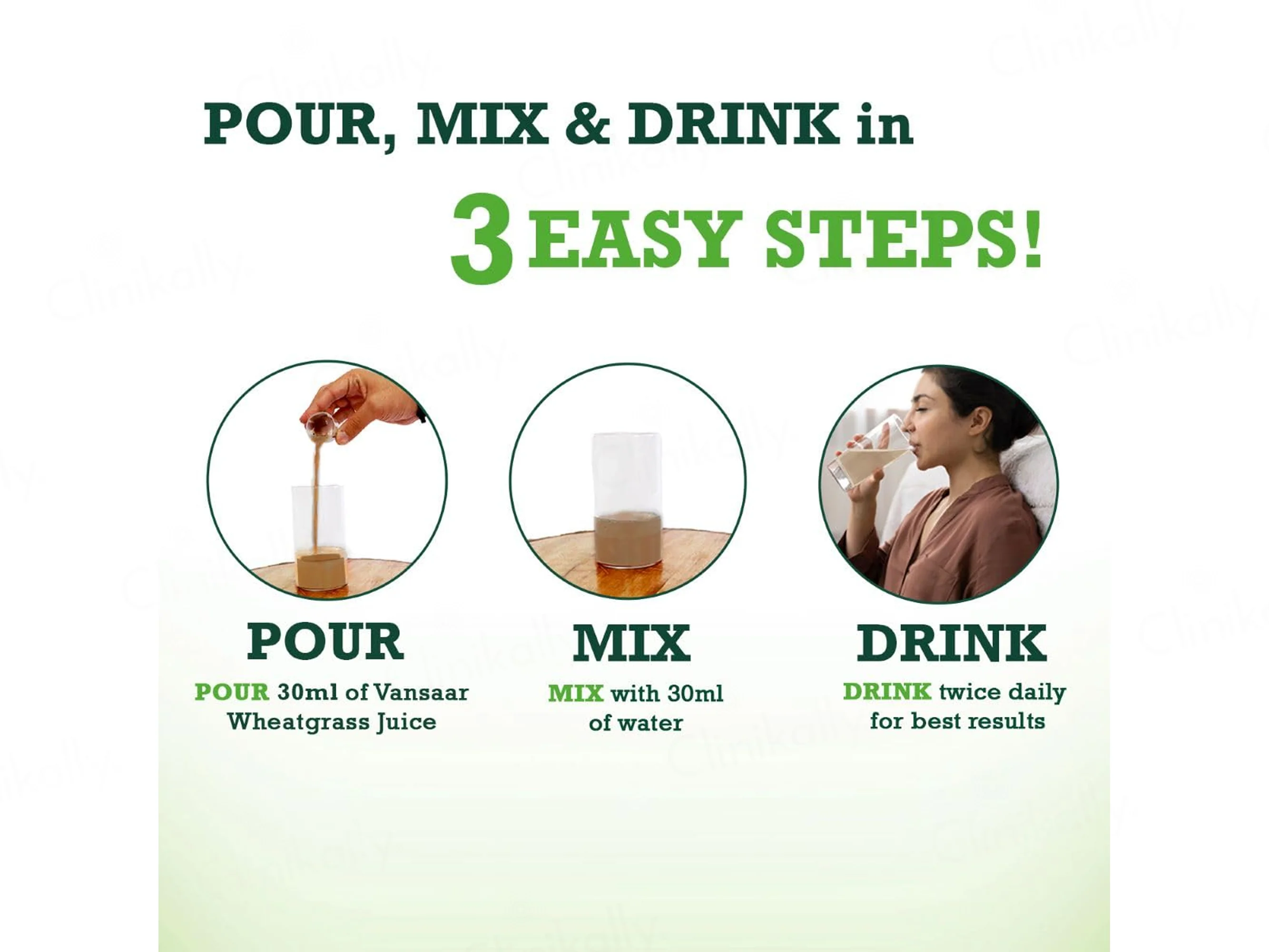 Vansaar 45+ Natural Detoxifier Pure Wheat Grass Supplement Juice - Image 5
