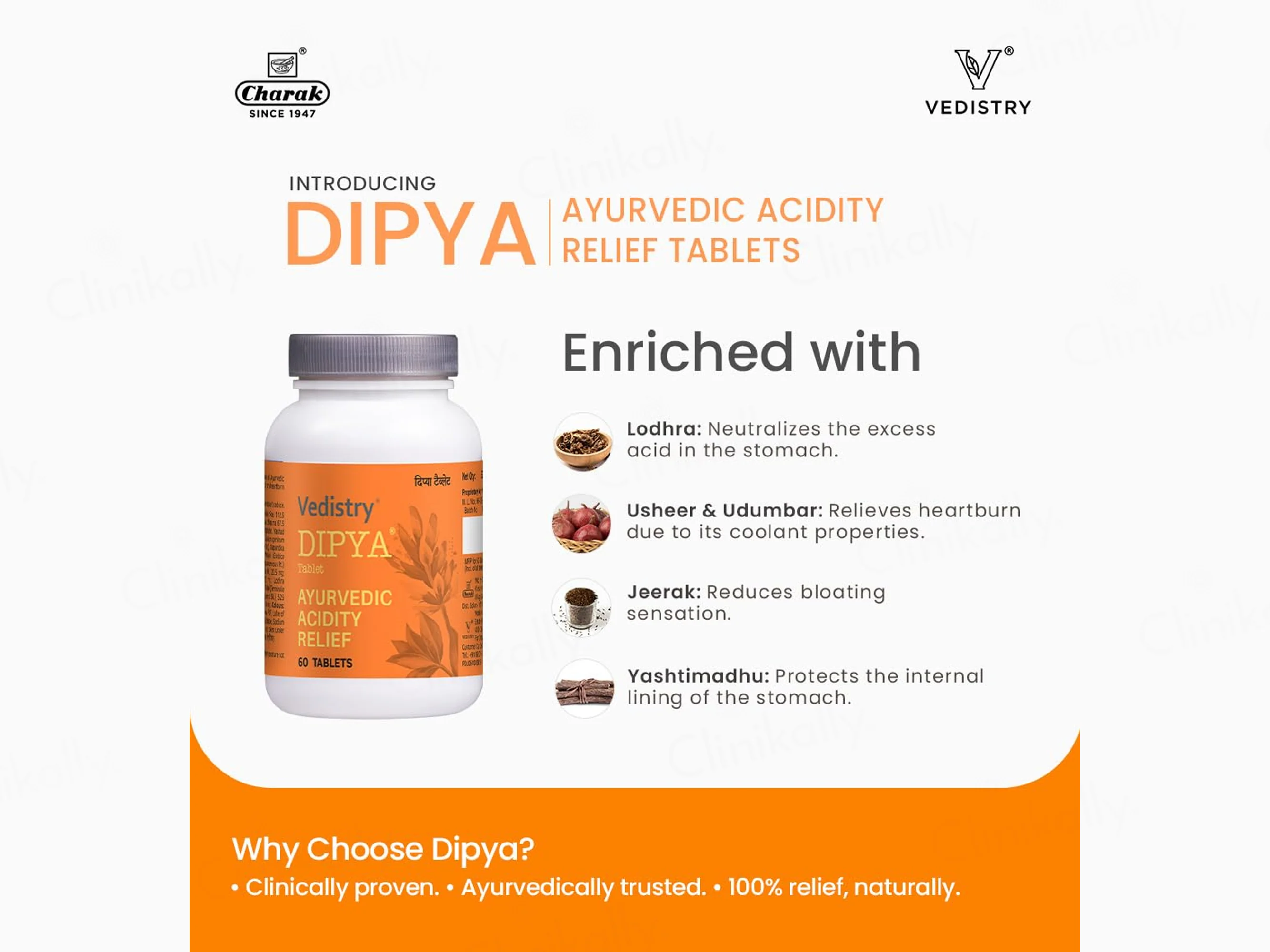 Vedistry Dipya Ayurvedic Acidity Relief Tablet - Image 4