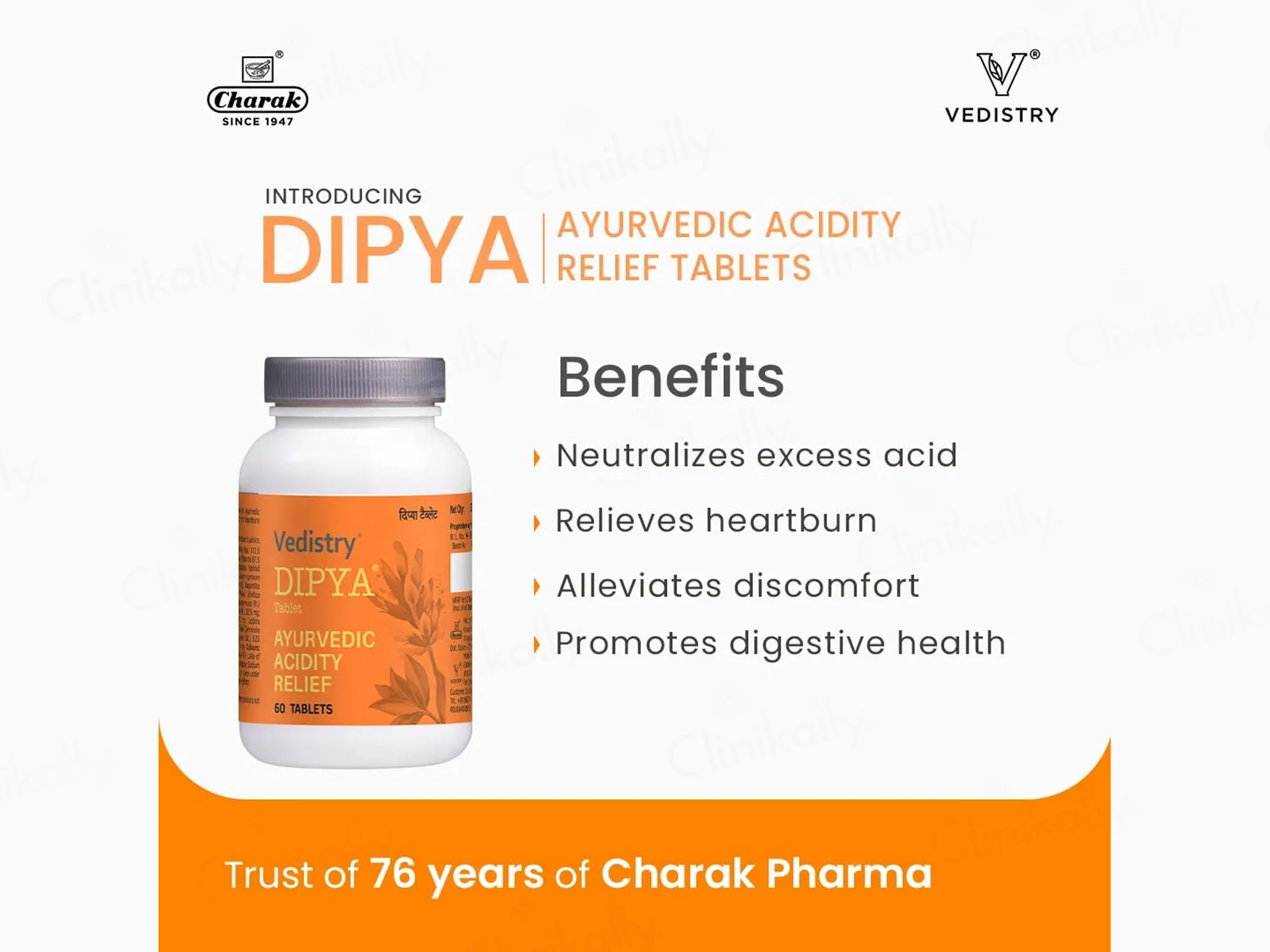 Vedistry Dipya Ayurvedic Acidity Relief Tablet - Image 5
