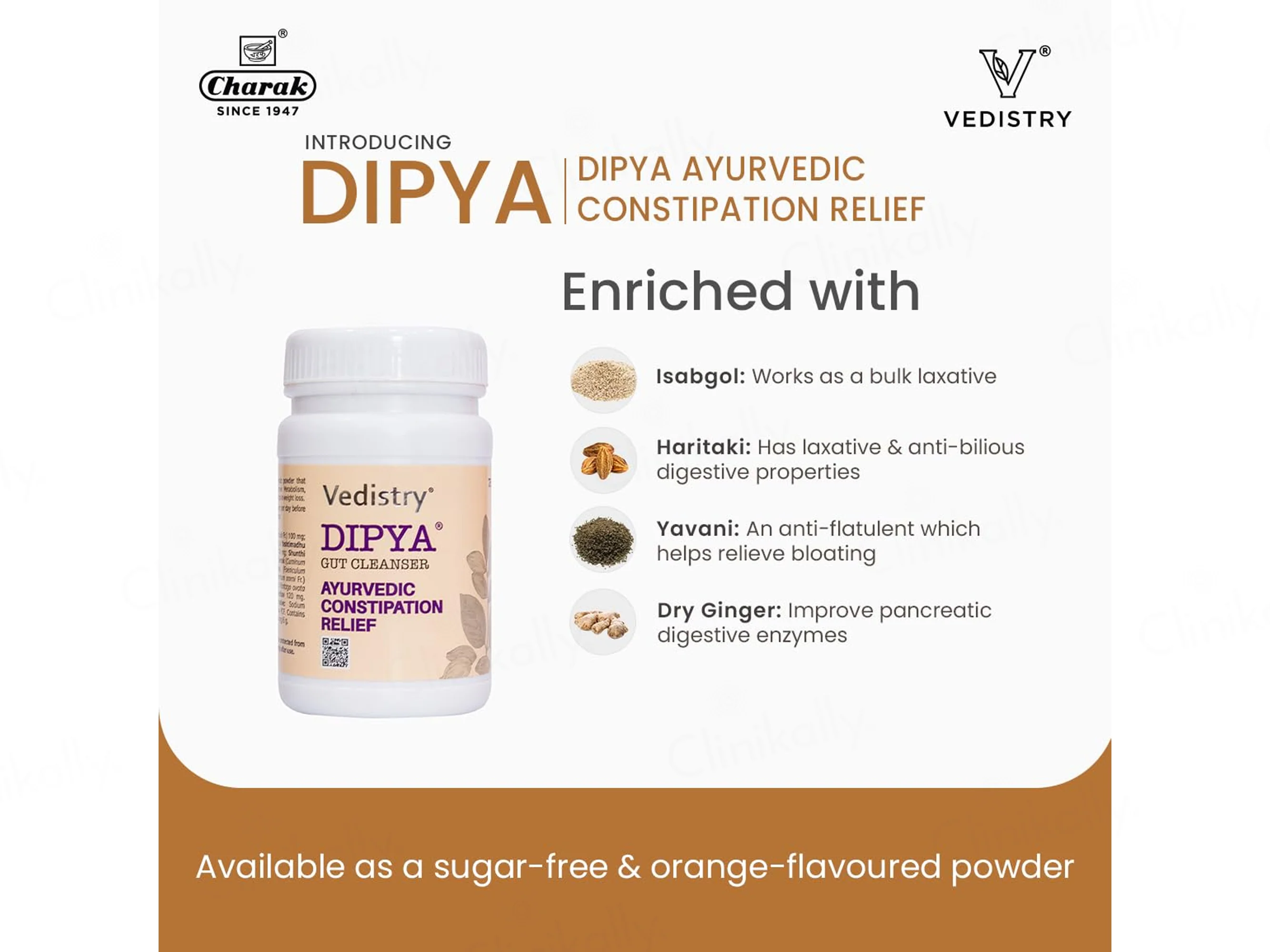 Vedistry Dipya Gut Cleanser Ayurvedic Constipation Relief Powder - Image 5