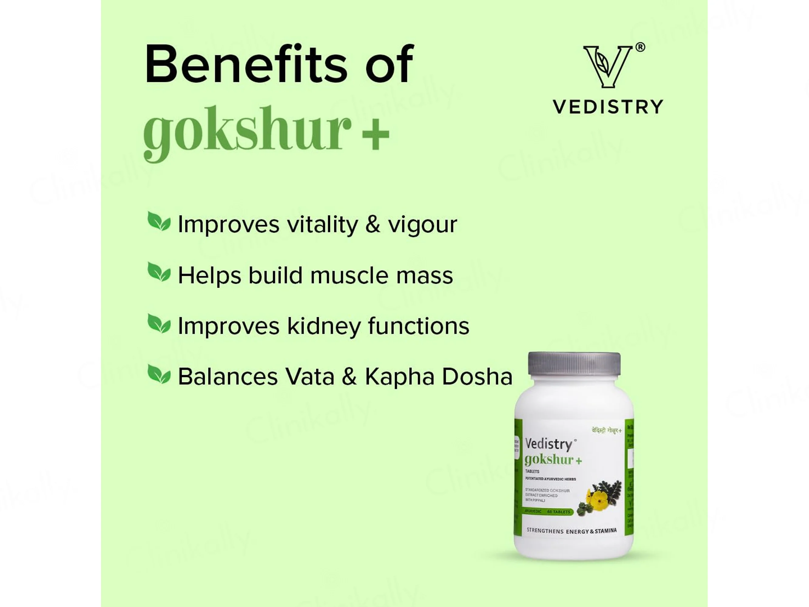 Vedistry Gokshur+ Ayurvedic Tablet - Image 4