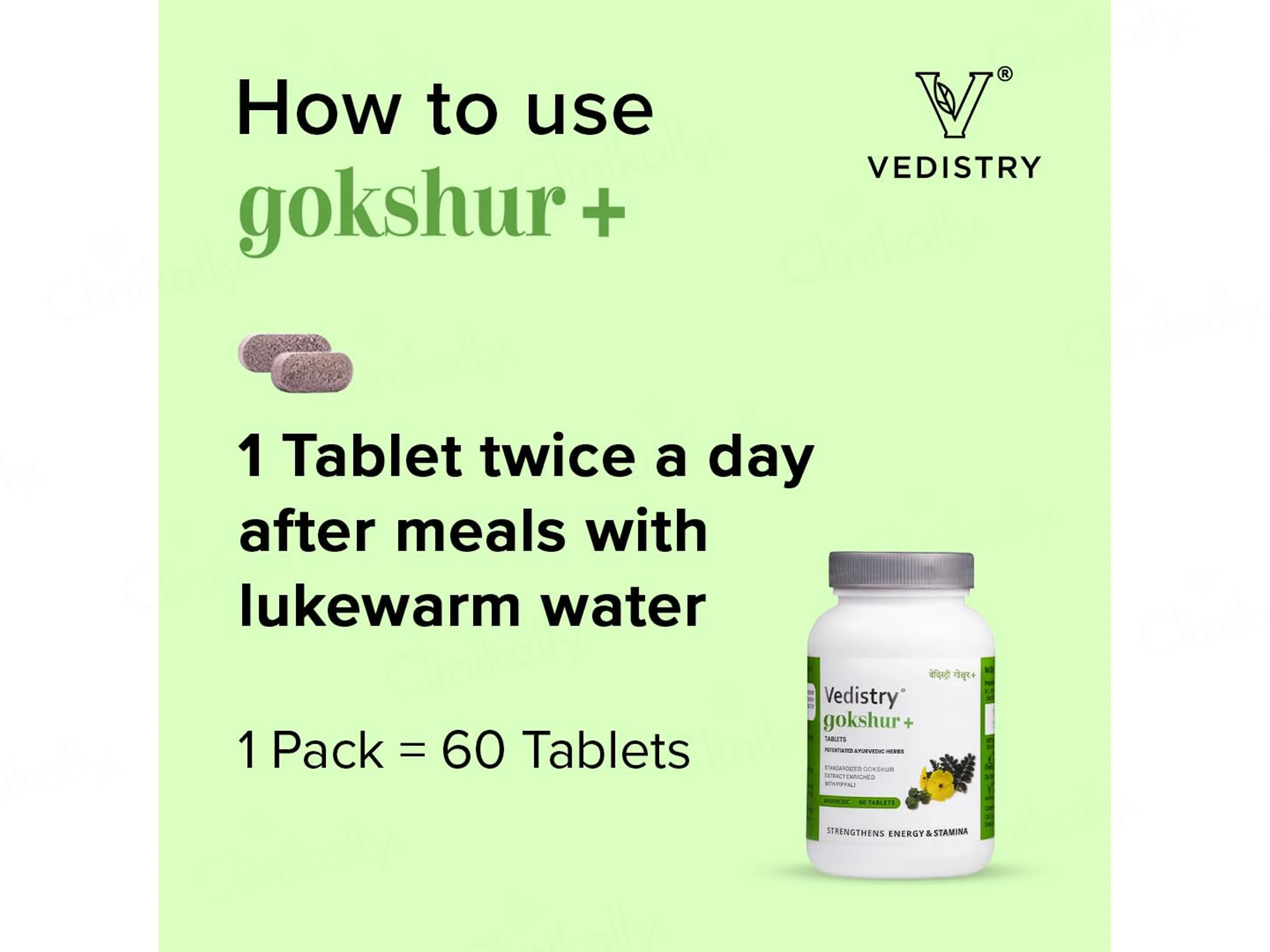 Vedistry Gokshur+ Ayurvedic Tablet - Image 6