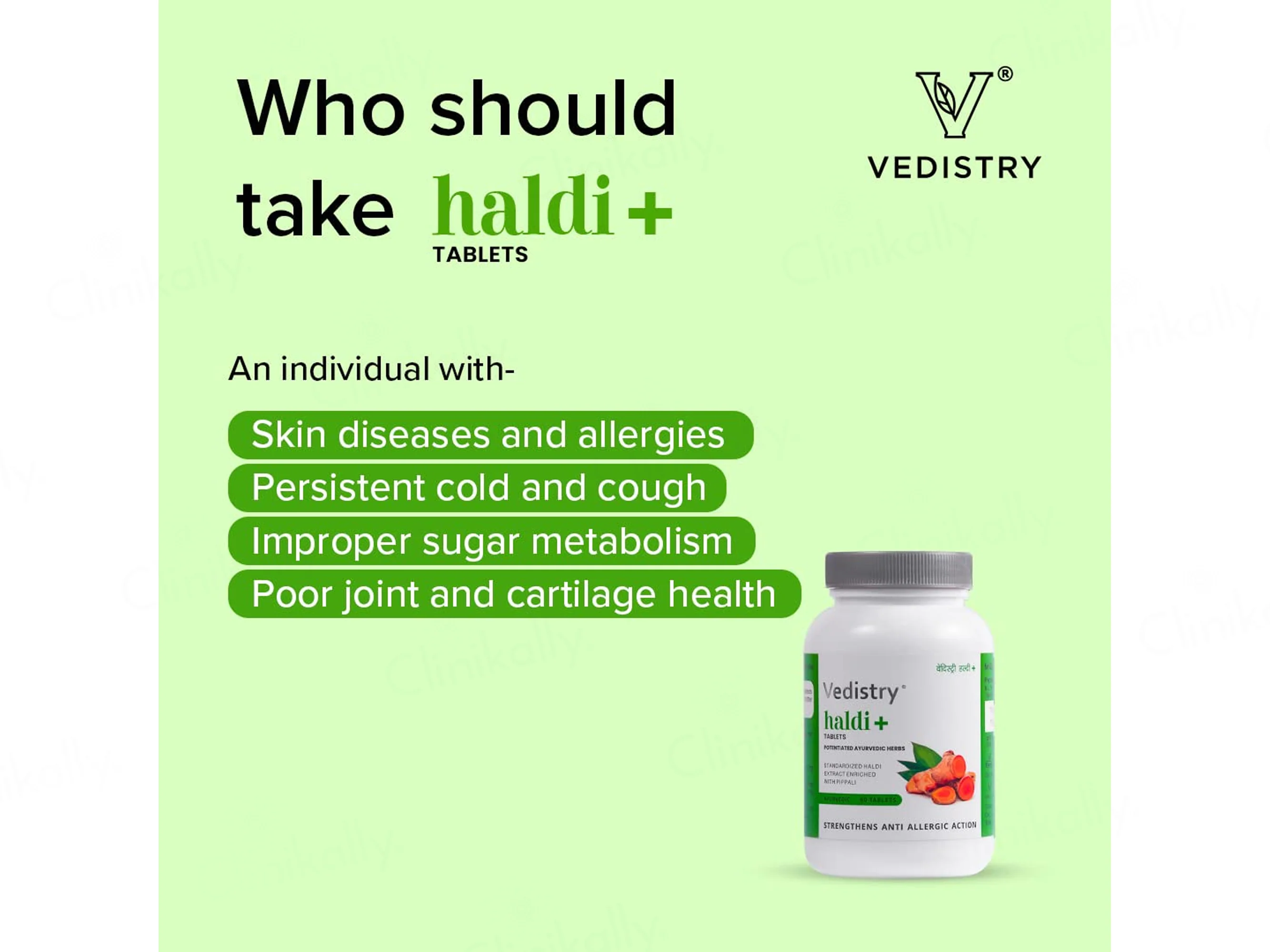 Vedistry Haldi+ Ayurvedic Tablet - Image 5