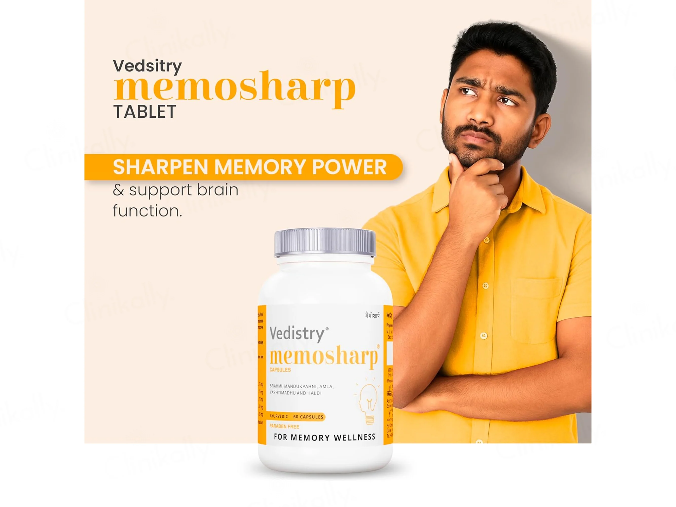 Vedistry Memosharp Memory Wellness Ayurvedic Capsule - Image 2