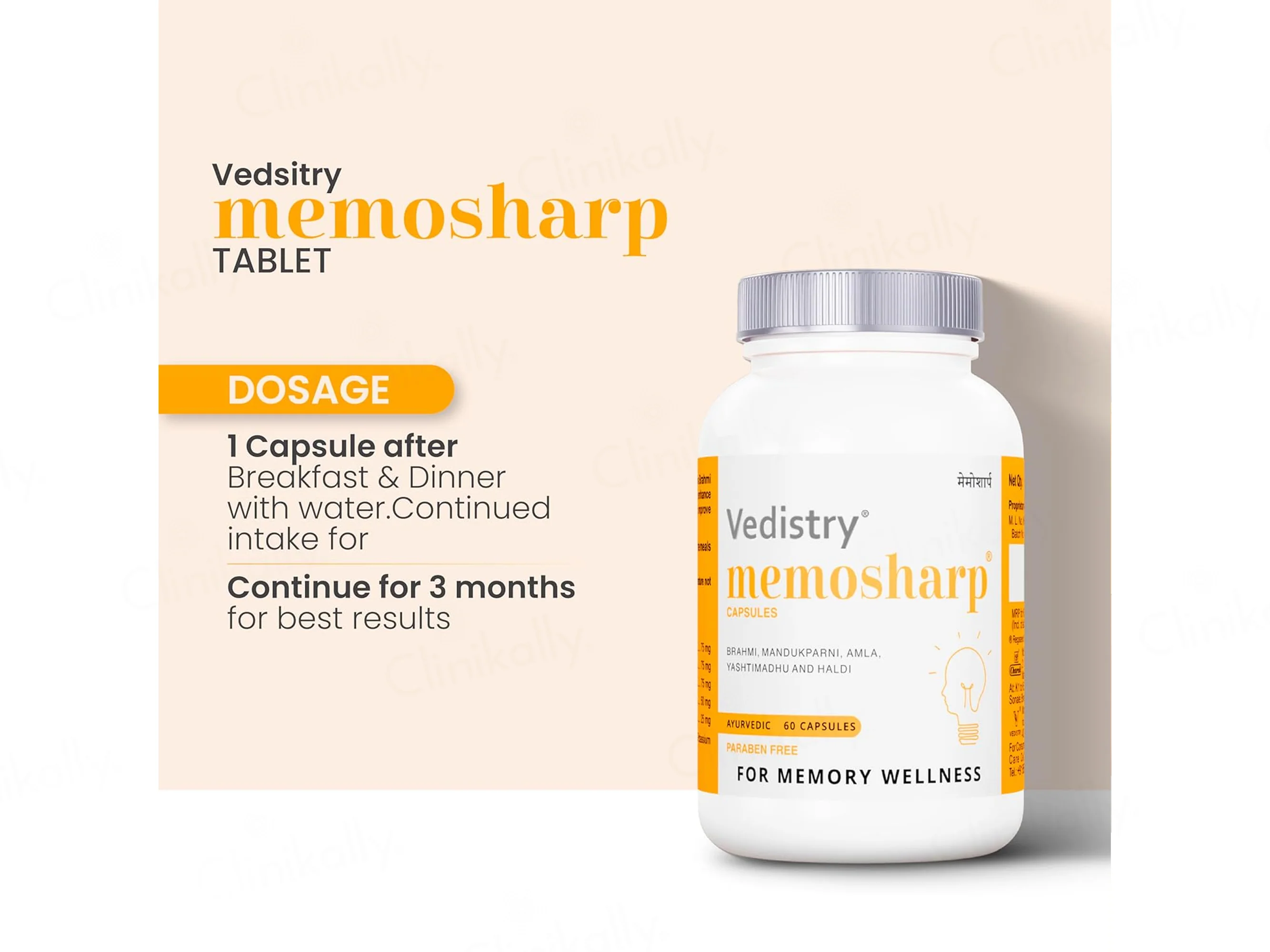 Vedistry Memosharp Memory Wellness Ayurvedic Capsule - Image 5