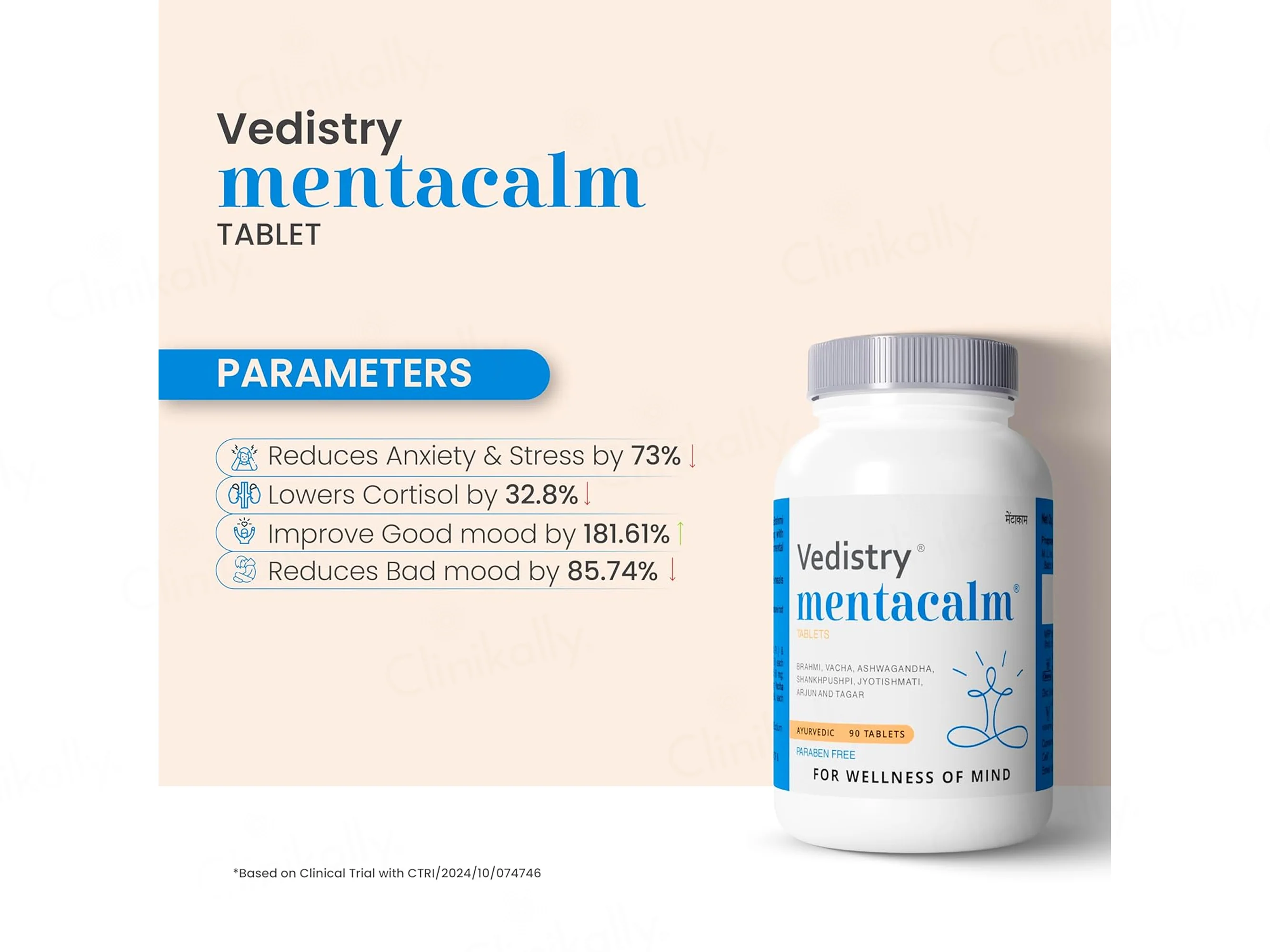 Vedistry Mentacalm Ayurvedic Tablet - Image 3