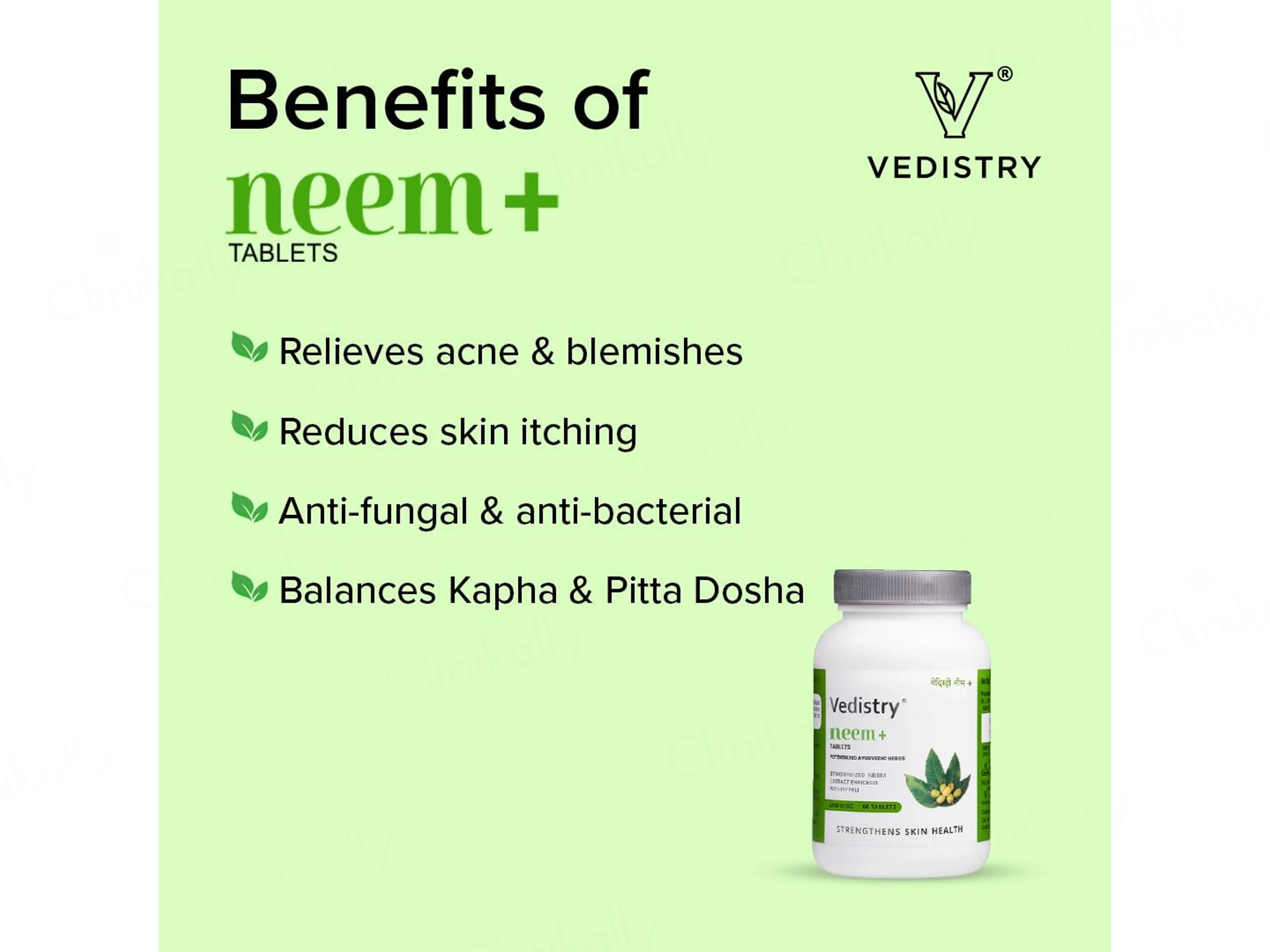 Vedistry Neem+ Ayurvedic Tablet - Image 4