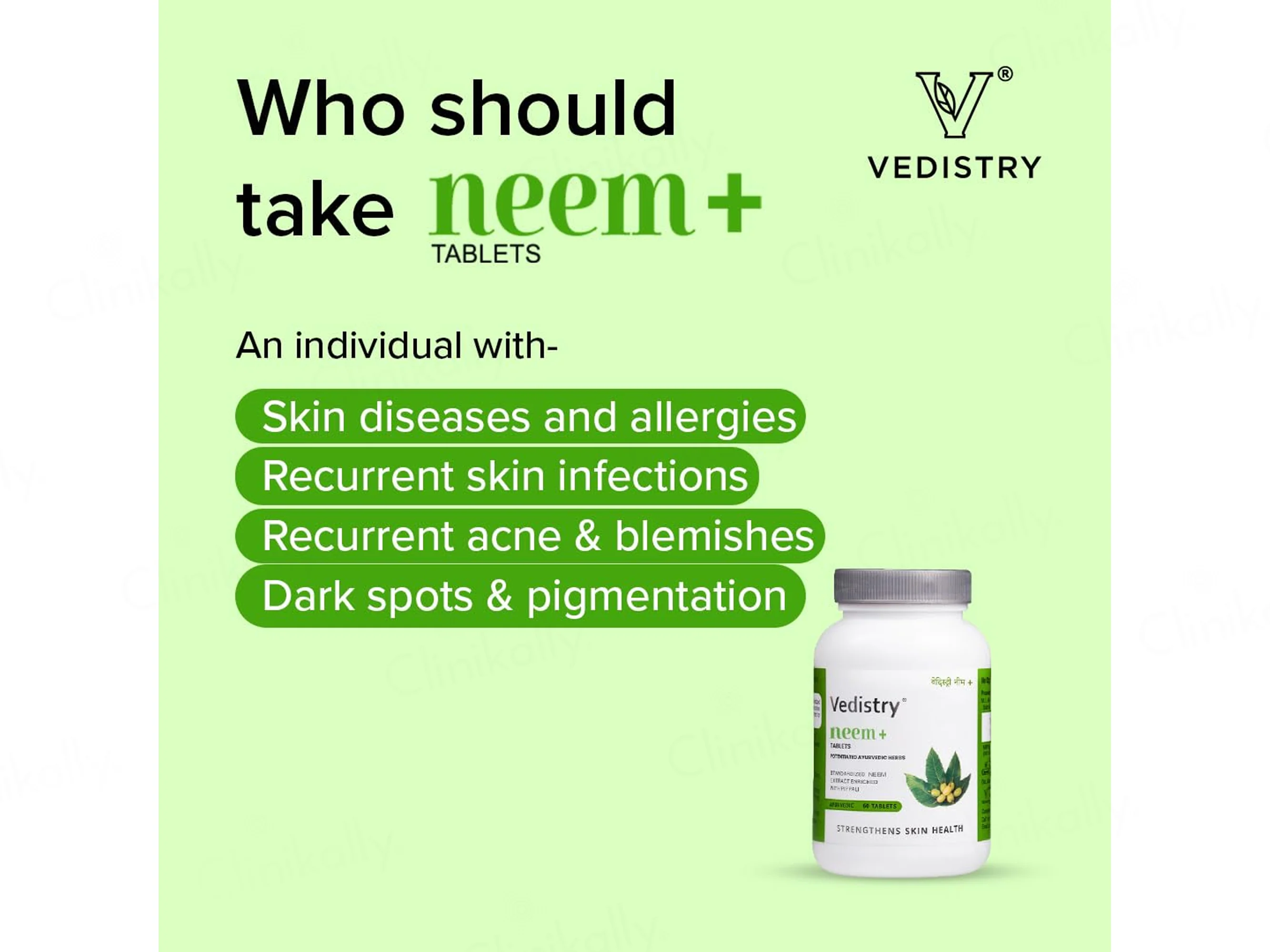 Vedistry Neem+ Ayurvedic Tablet - Image 5