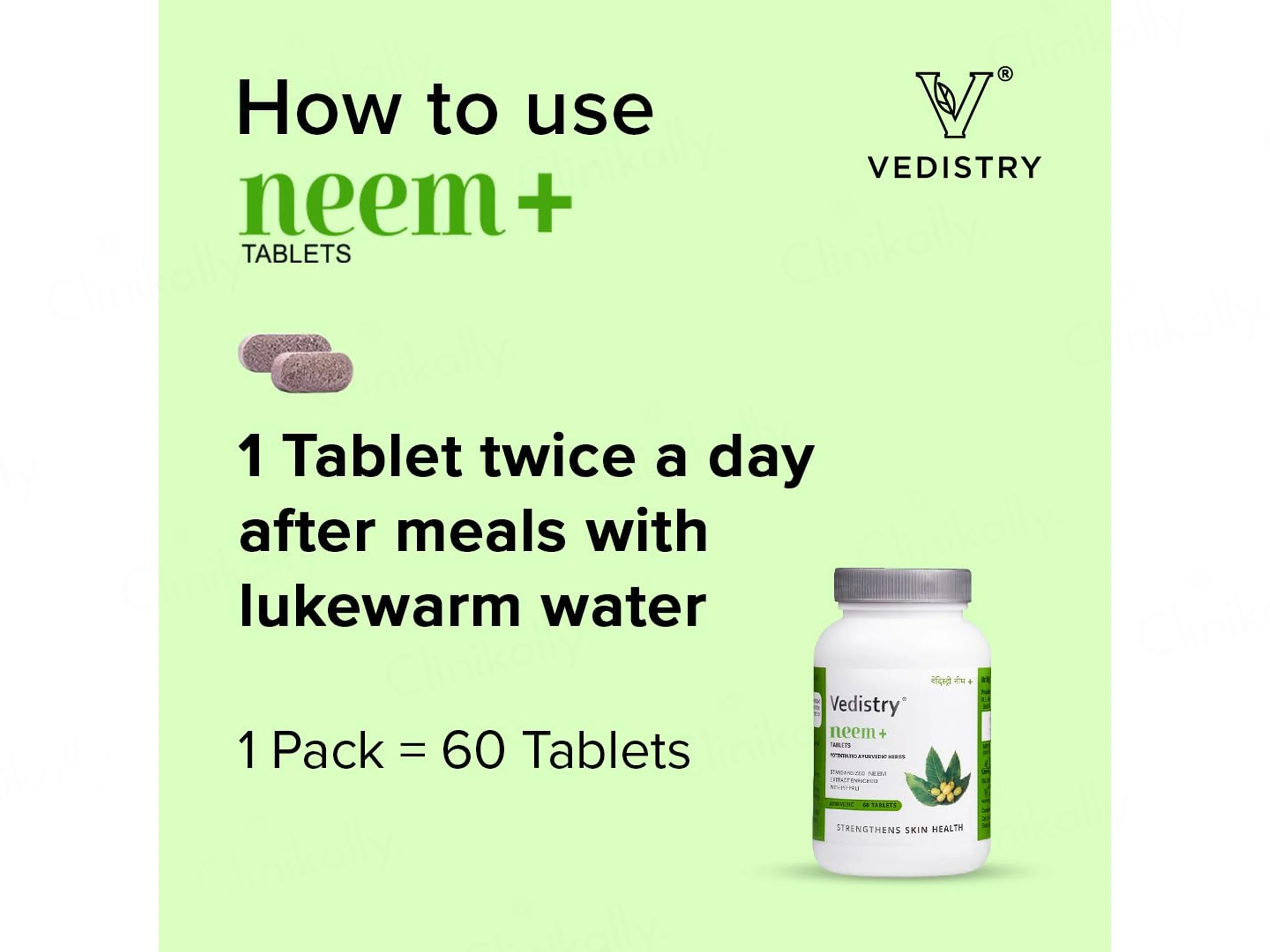 Vedistry Neem+ Ayurvedic Tablet - Image 6