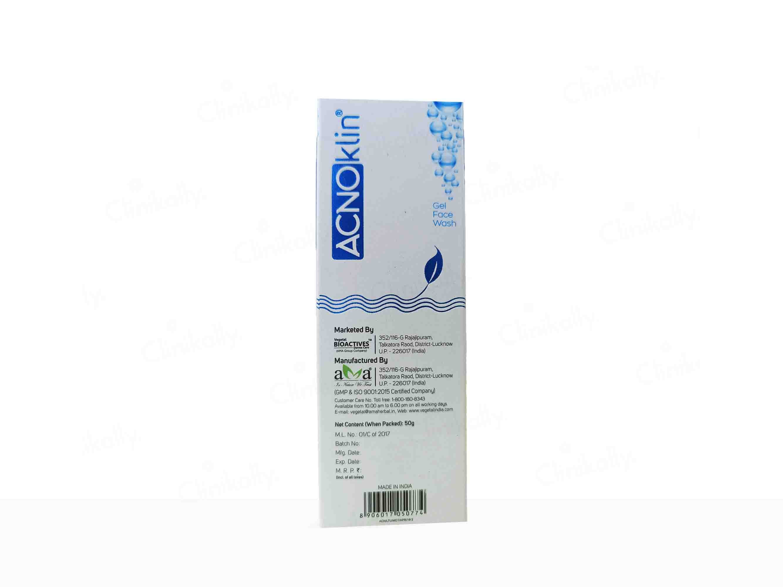 Vegetal Acnoklin Gel Face Wash - Image 6