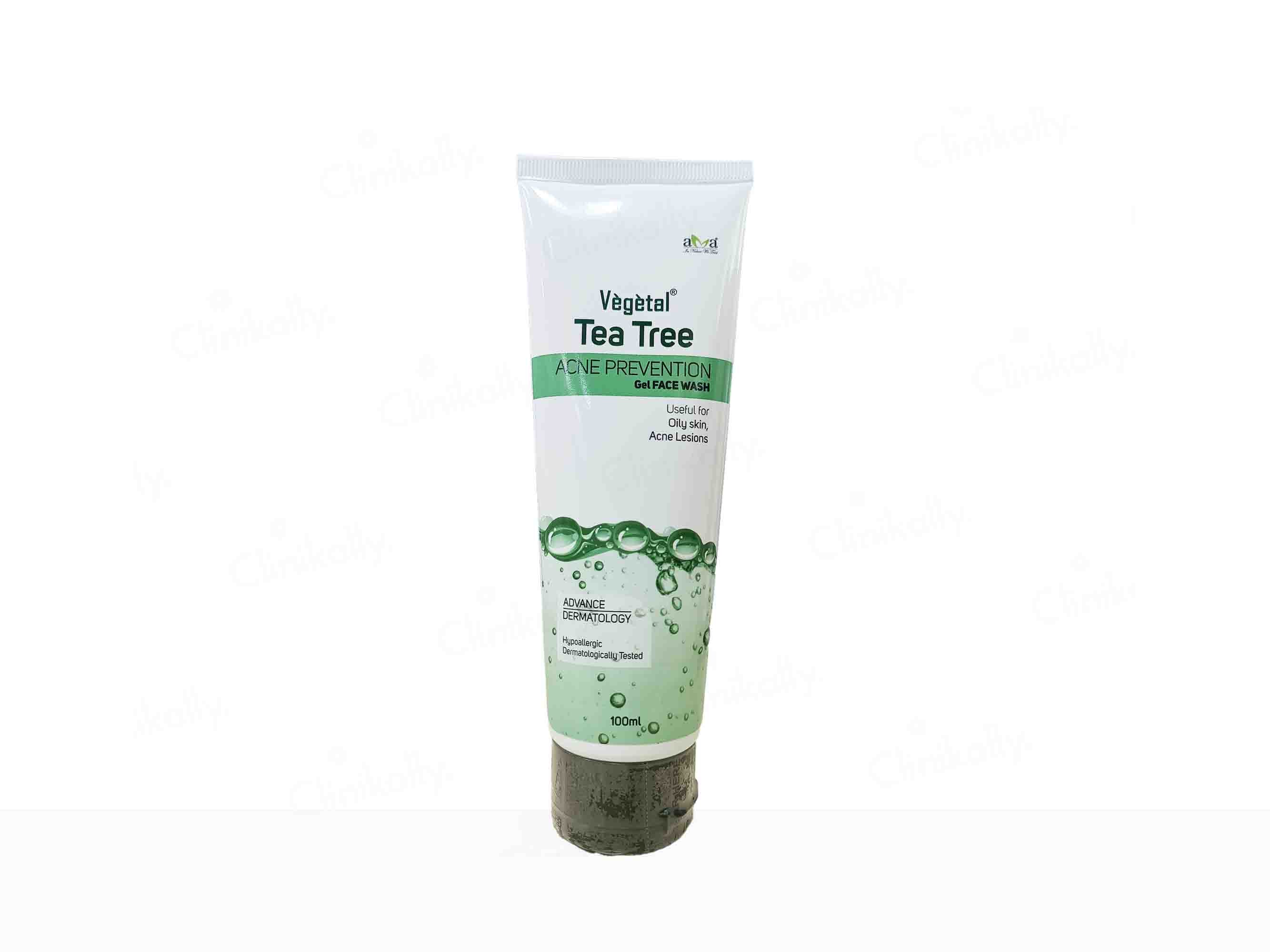 Vegetal Tea Tree Acne Prevention Gel Face Wash - Image 2
