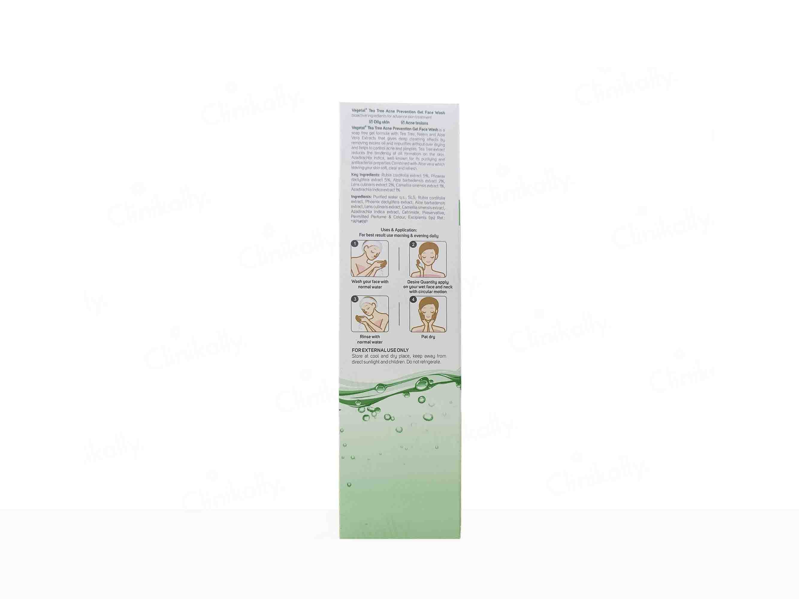 Vegetal Tea Tree Acne Prevention Gel Face Wash - Image 5