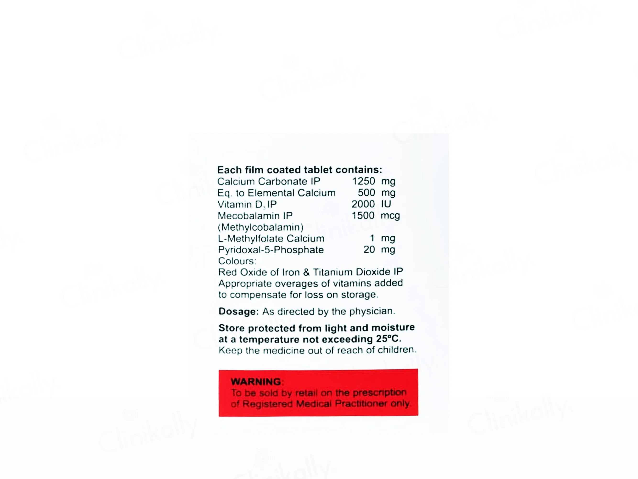 Vehycal XT Health Supplement Tablet - Image 2