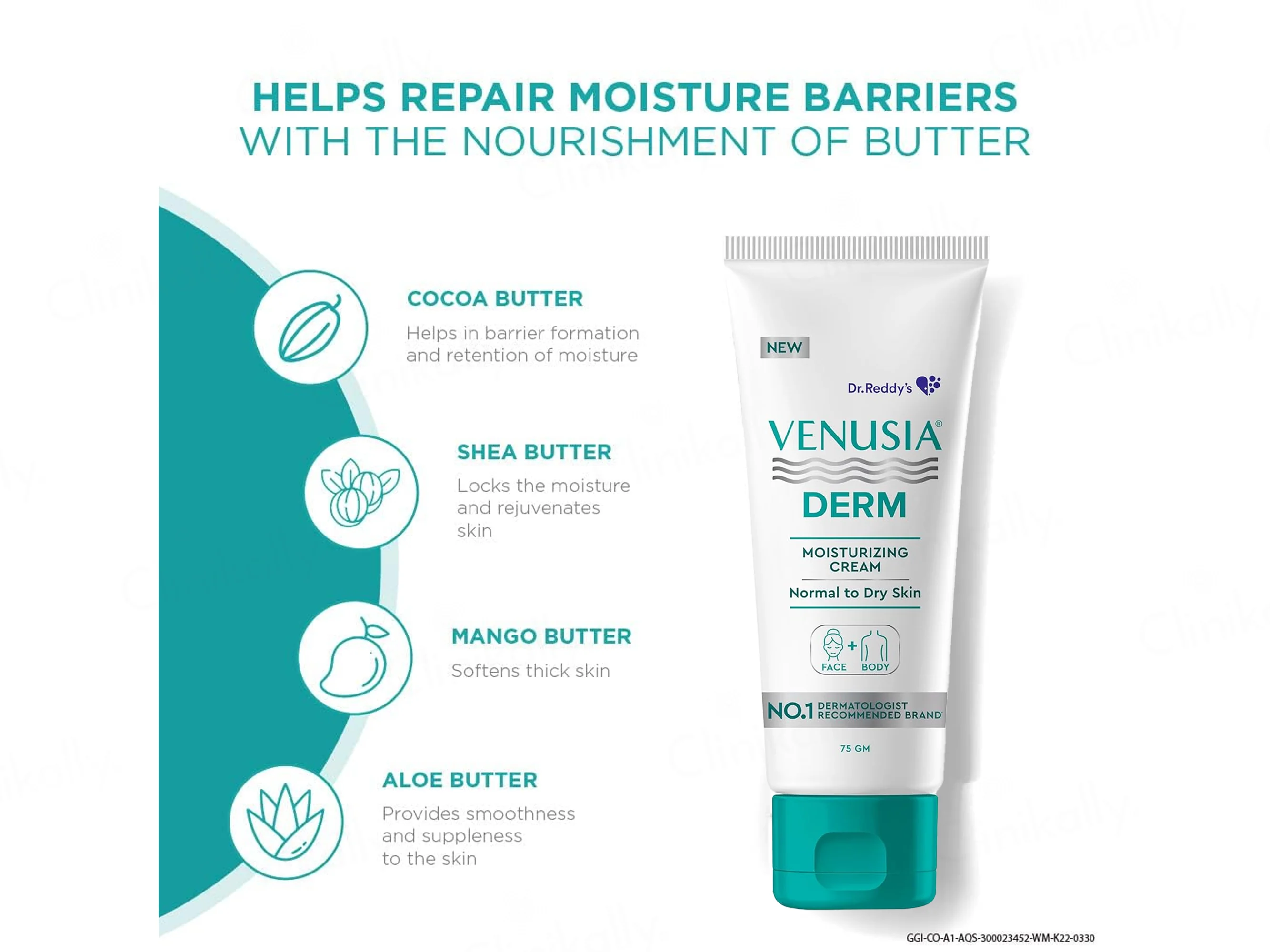 Venusia Derm Face & Body Moisturizing Cream - Image 5