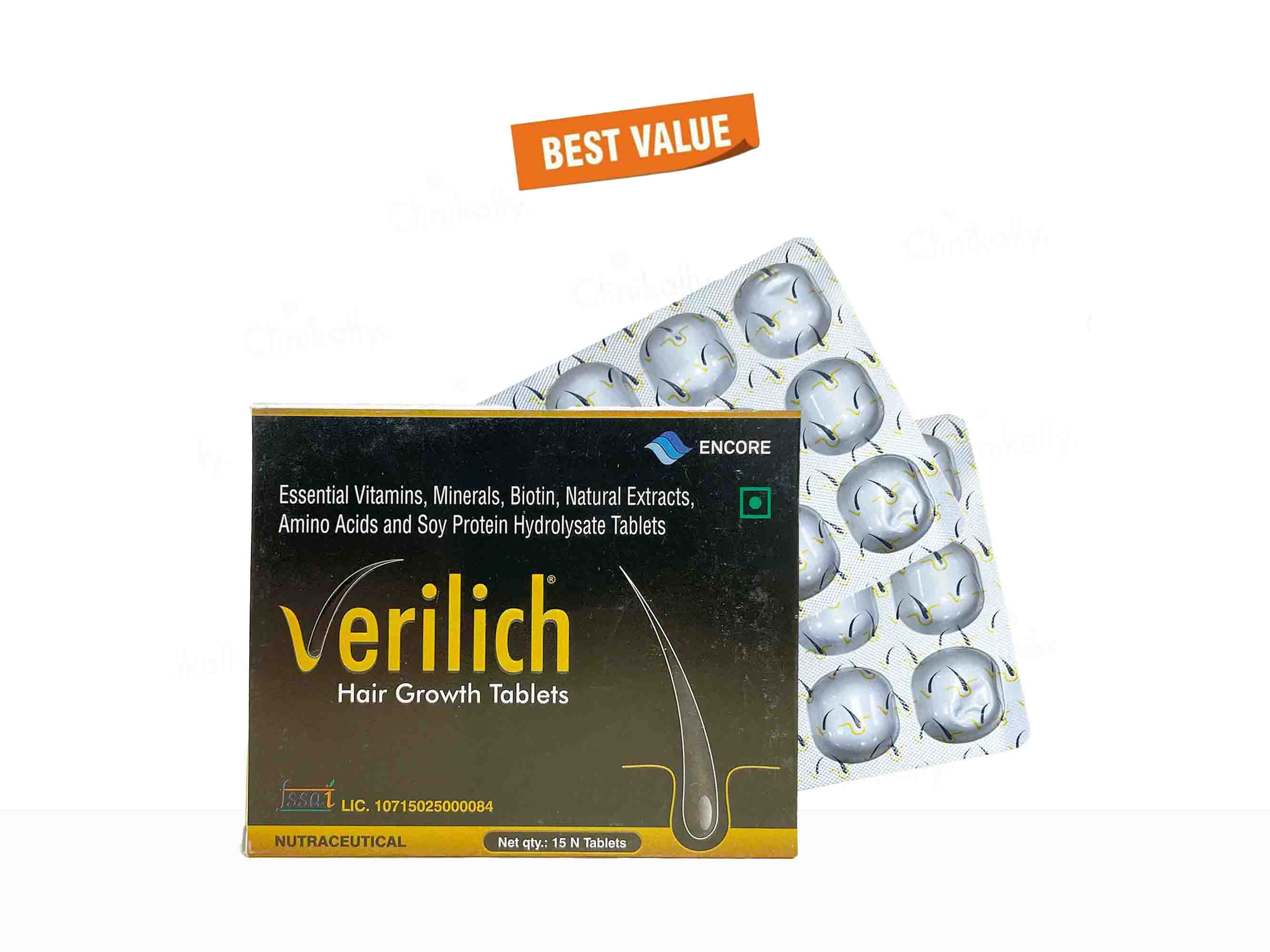 Verilich Hair Growth Tablet - Chocolate Flavour - Image 5