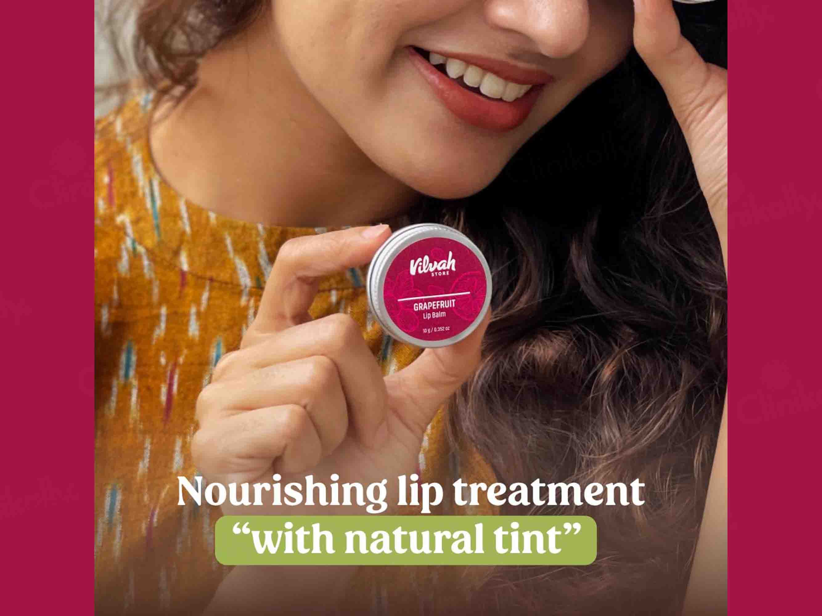 Vilvah Store Grapefruit Lip Balm - Image 2