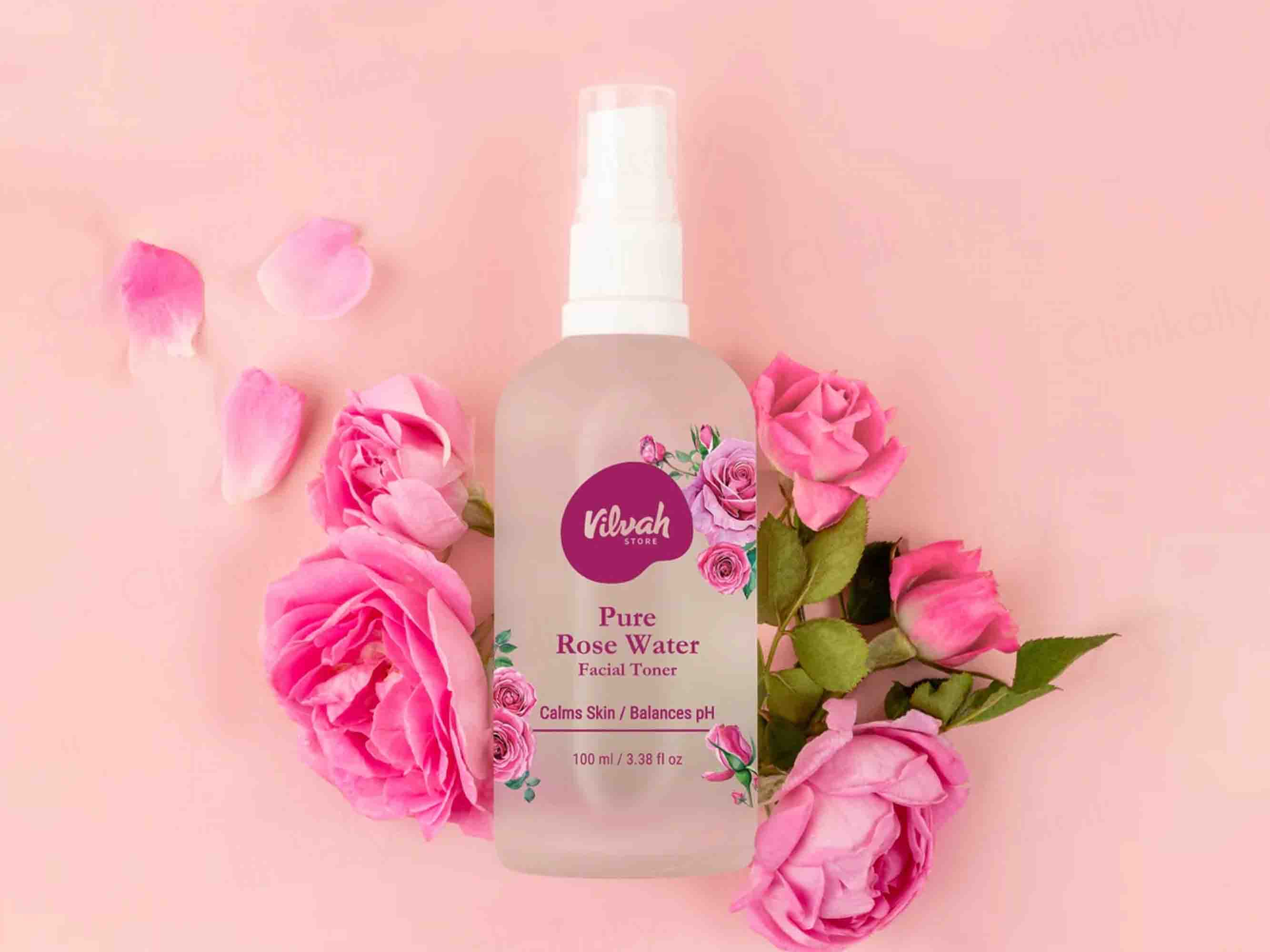 Vilvah Store Pure Rose Water Facial Toner - Image 2