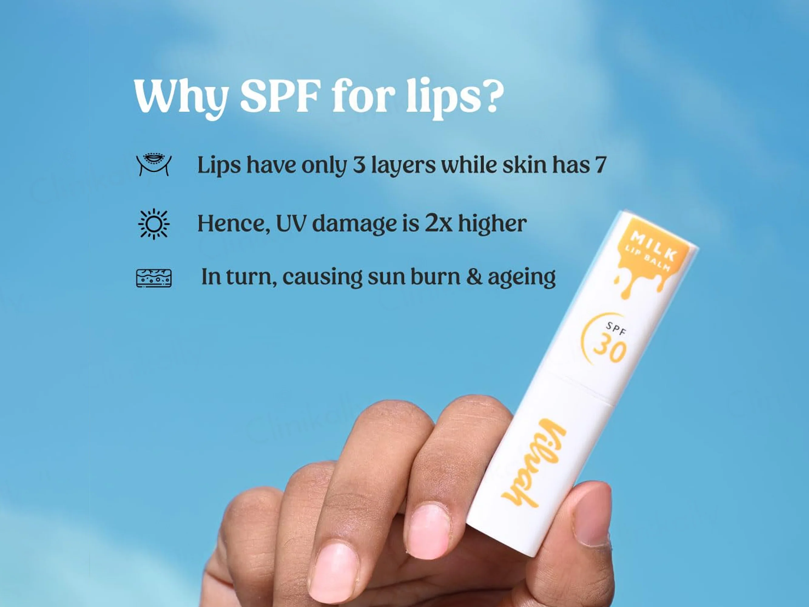 Vilvah Store Soy Milk Lip Balm SPF 30 PA+++ - Image 5