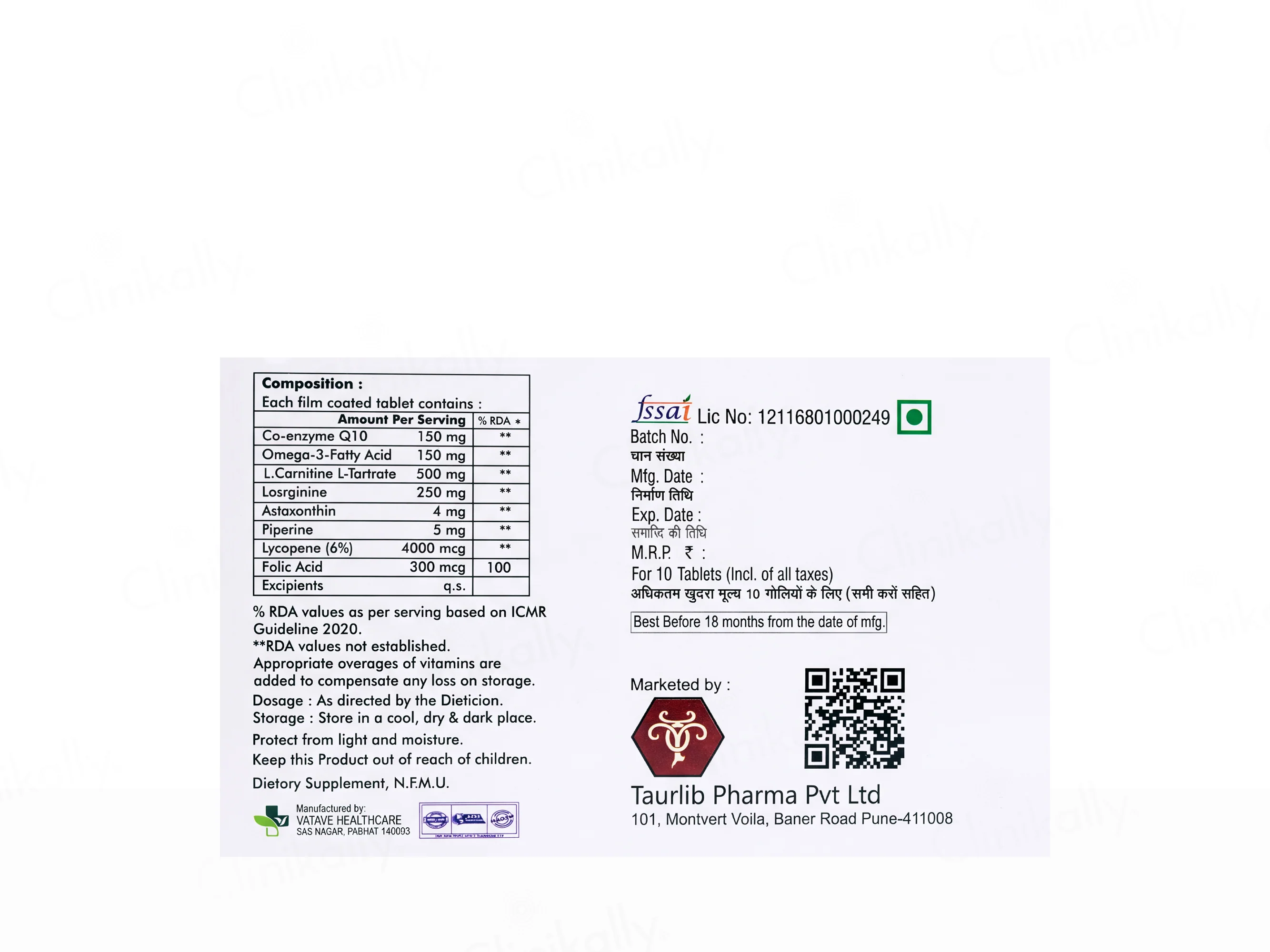 Vinlife Q Health Supplement Tablet - Image 2