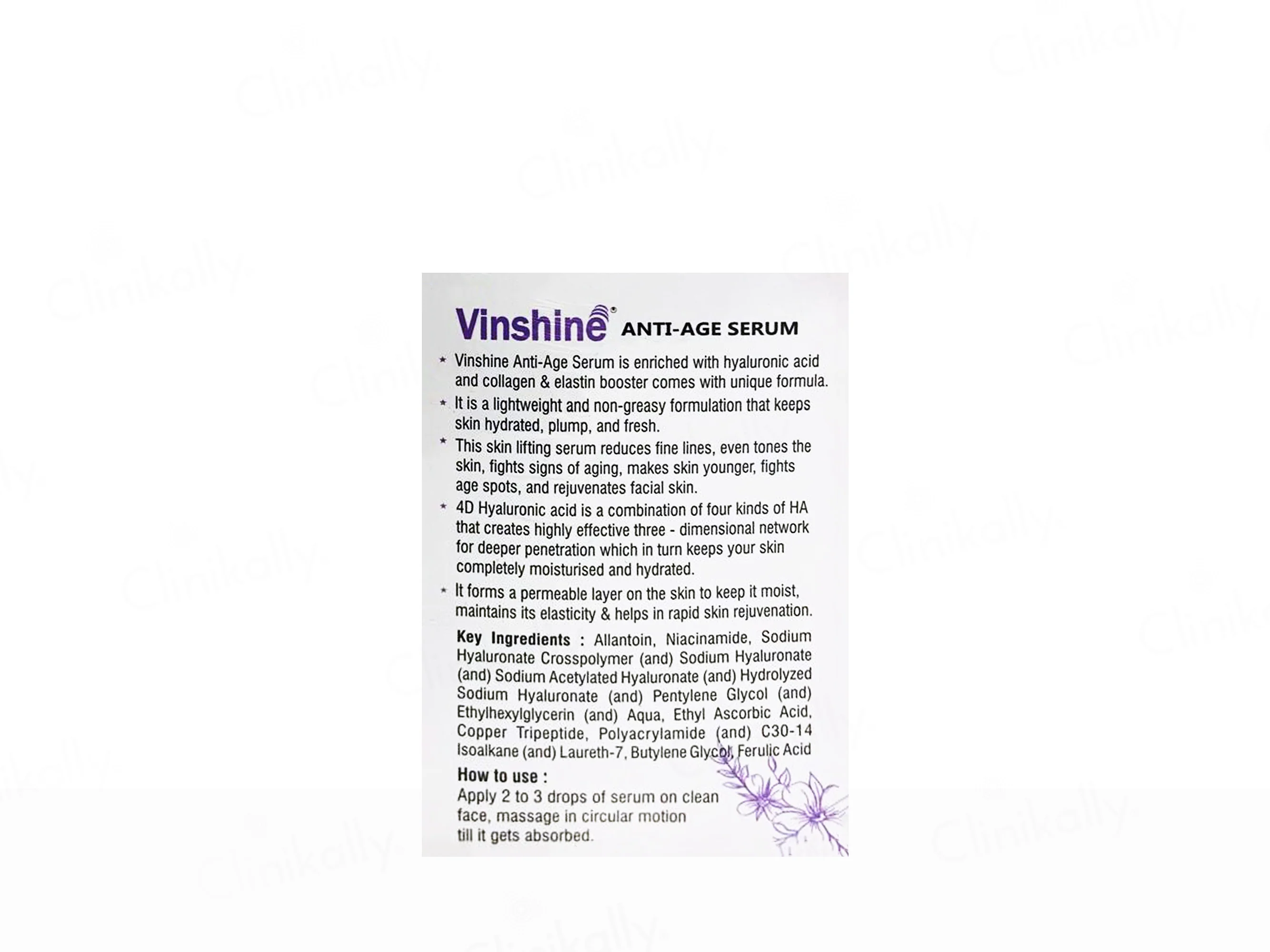 Vinshine Anti-Age Face Serum - Image 3