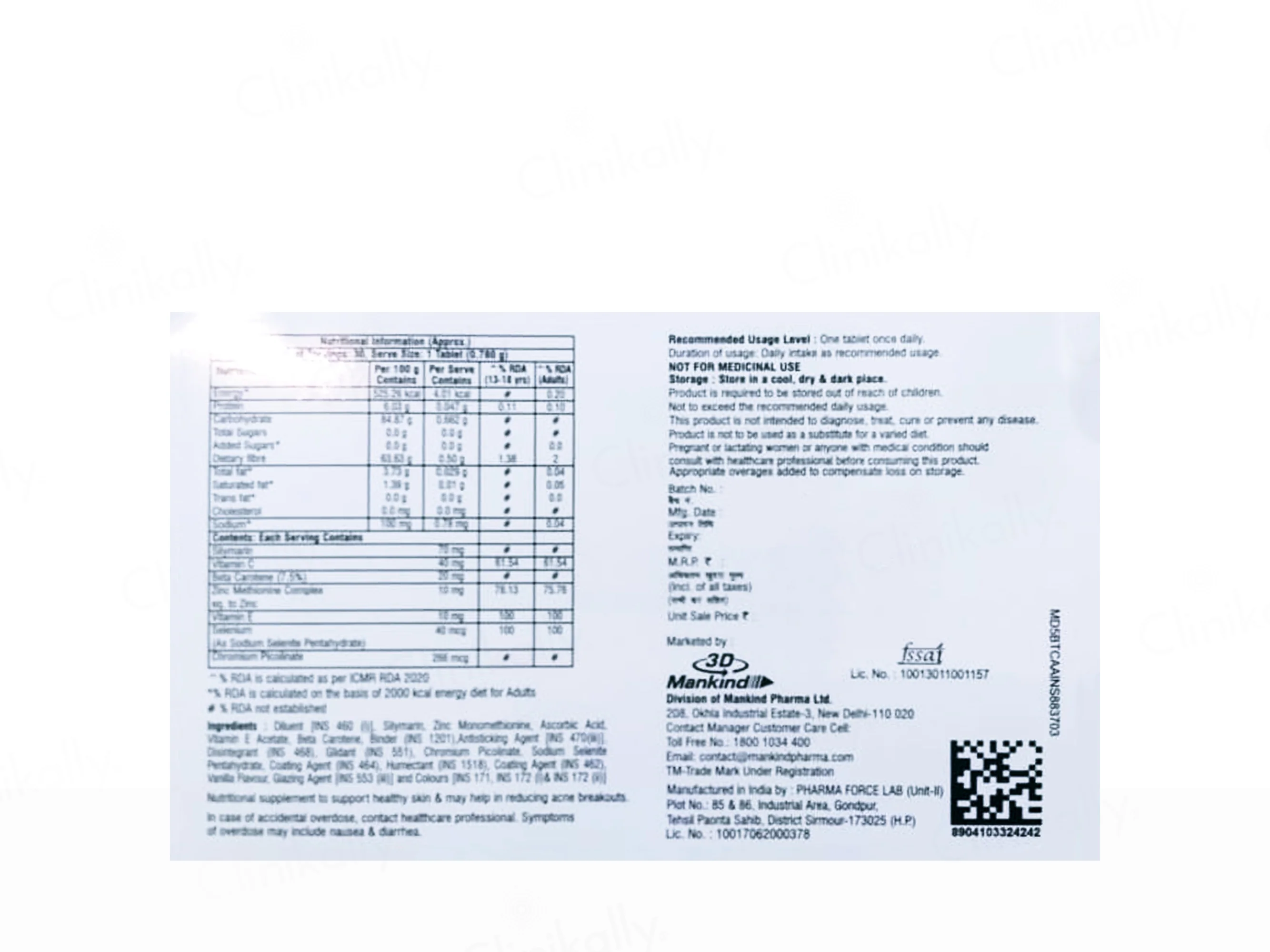 Vitakind-Zit Nutraceutical Tablet - Image 2