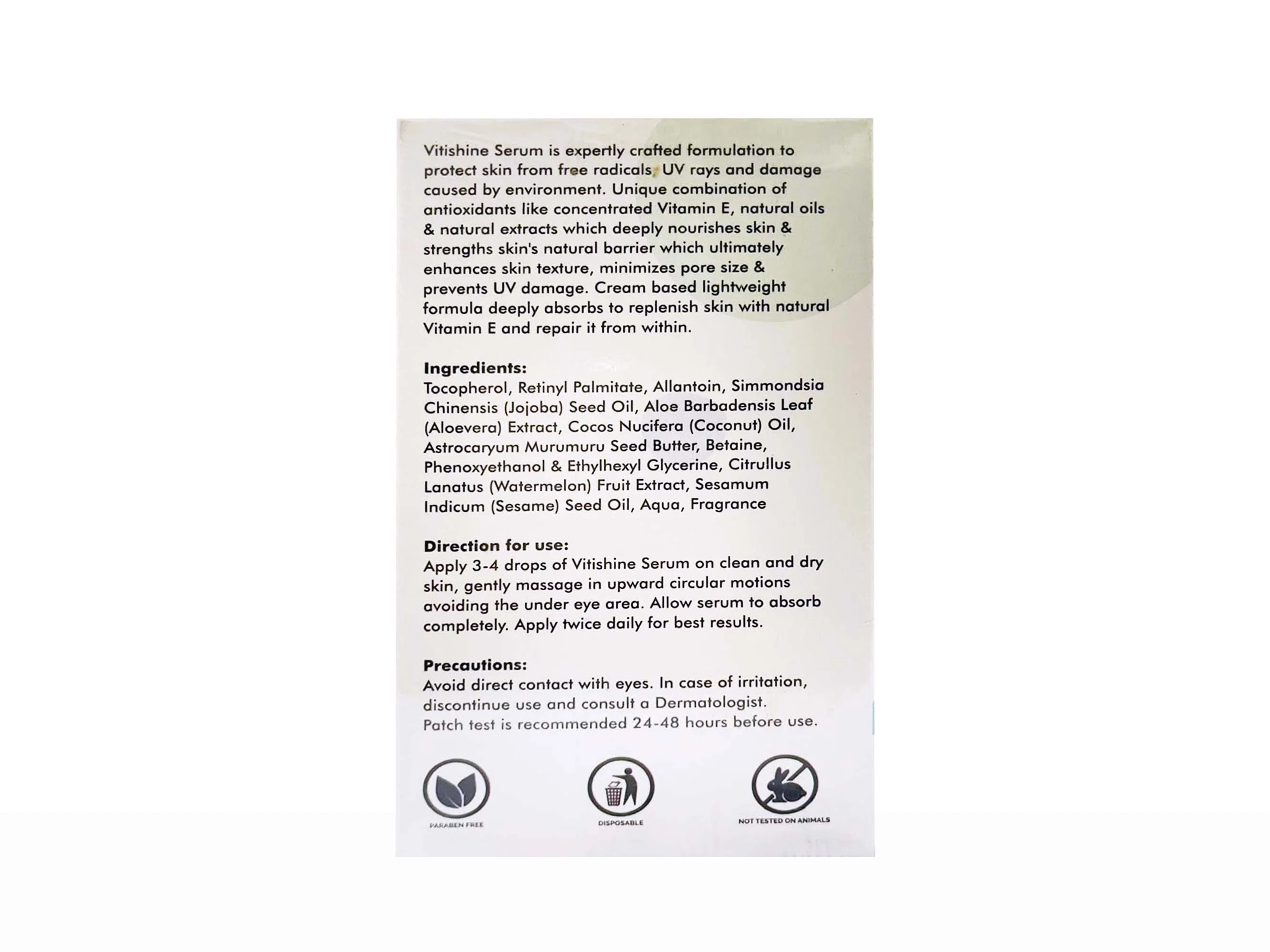 Vitishine Vitamin E Skin Repair Serum - Image 2
