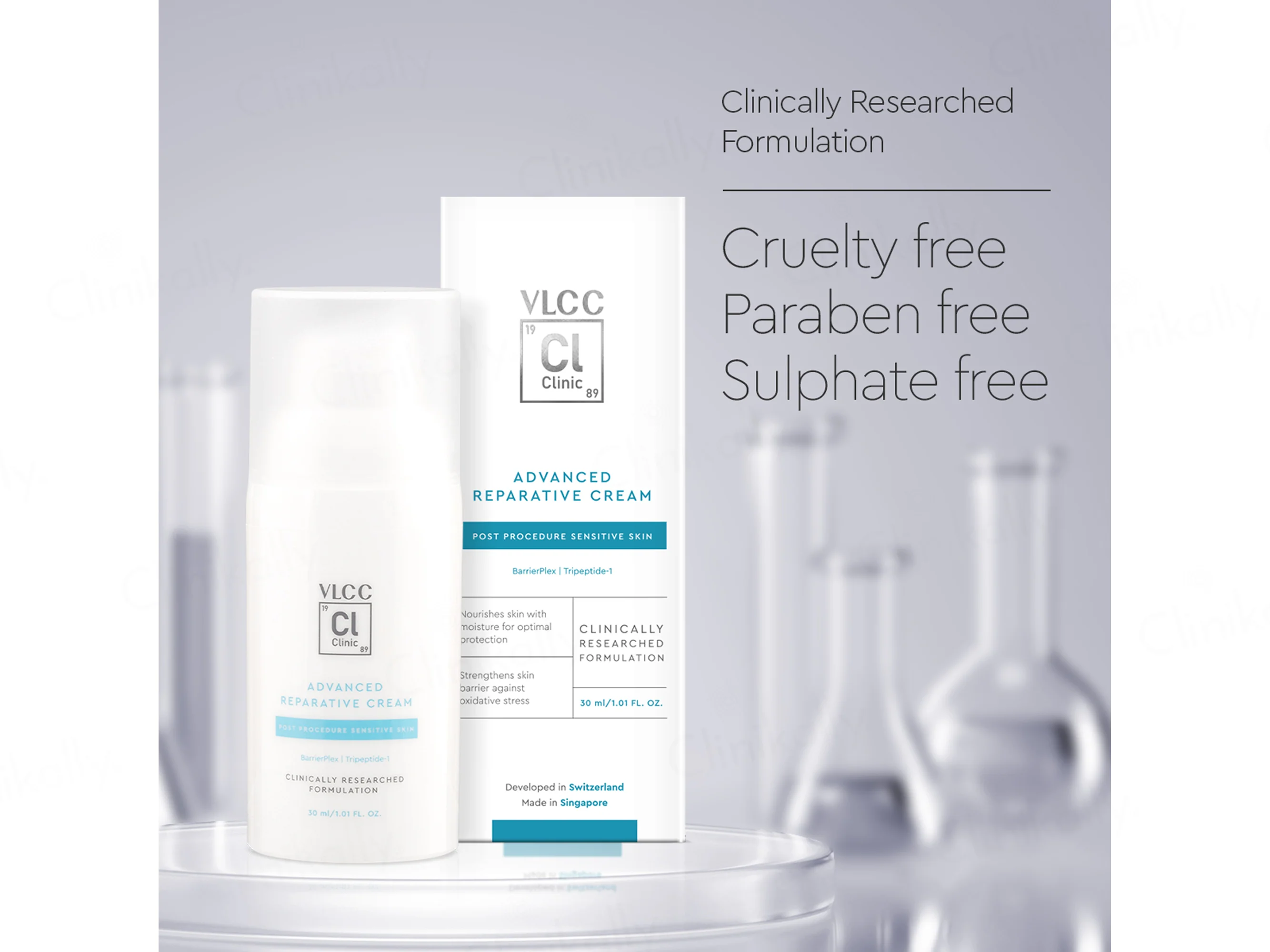 VLCC Clinic Advanced Reparative Cream For Sensitive Skin - Image 6